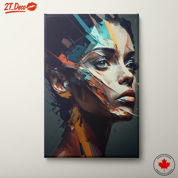 Abstract Contemporary Female Portrait