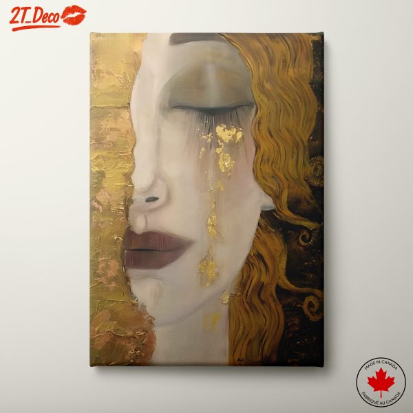 Elegant Contemporary Portrait with Gold Accents