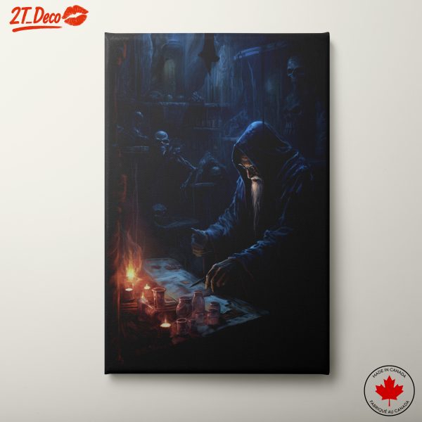 Enigmatic Sorcerer Surrounded by Shadows