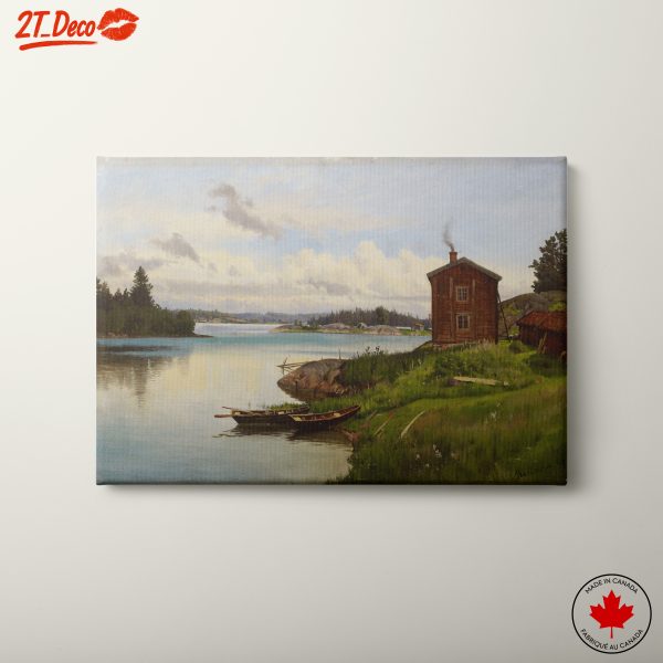 Tranquil Lakeside Retreat Art