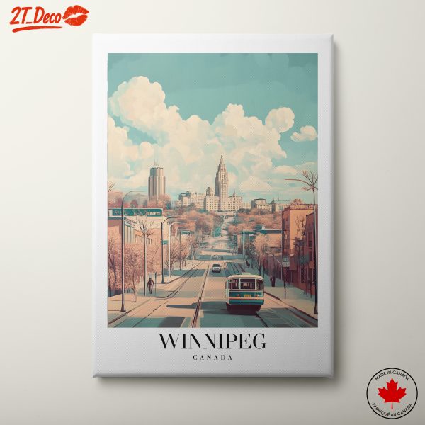 Contemporary Art of Winnipeg Cityscape