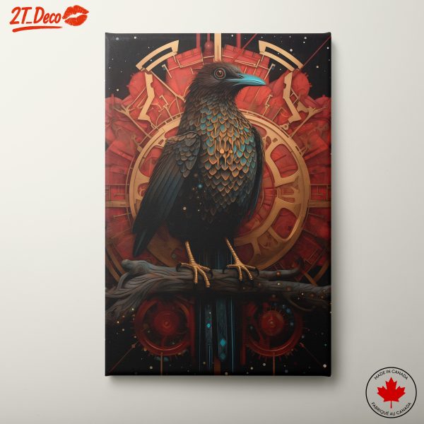 Stylized Bird Art with Intricate Design