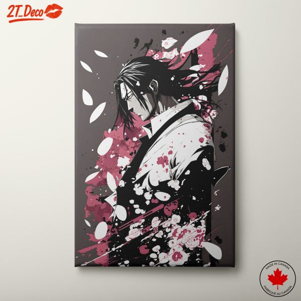 Stylish Anime Portrait Inspired by Demon Slayer