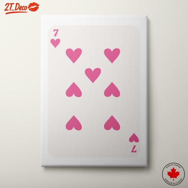 Stylized Playing Card Design Featuring Hearts 2