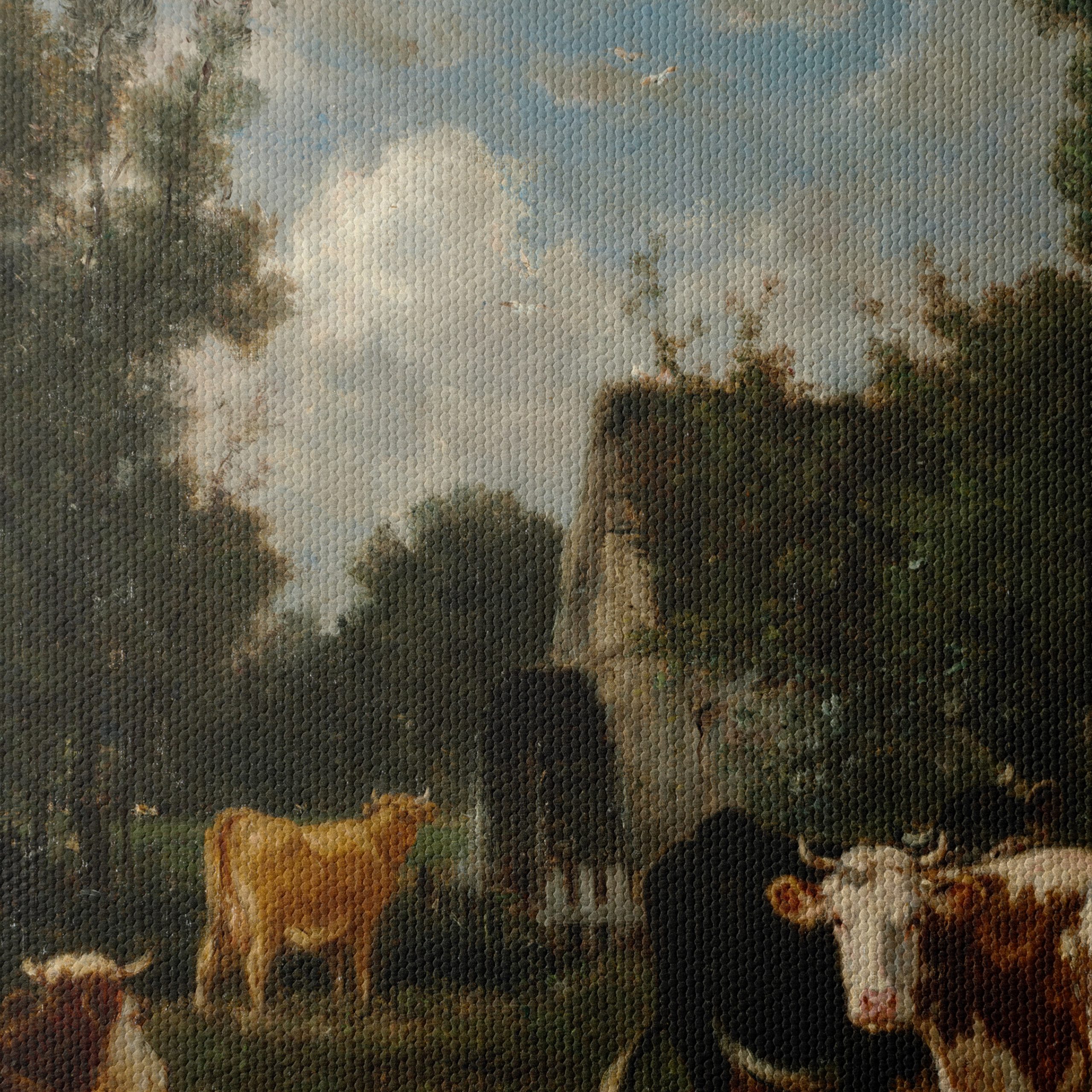 Picturesque Farm Scene with Cows - Image 4