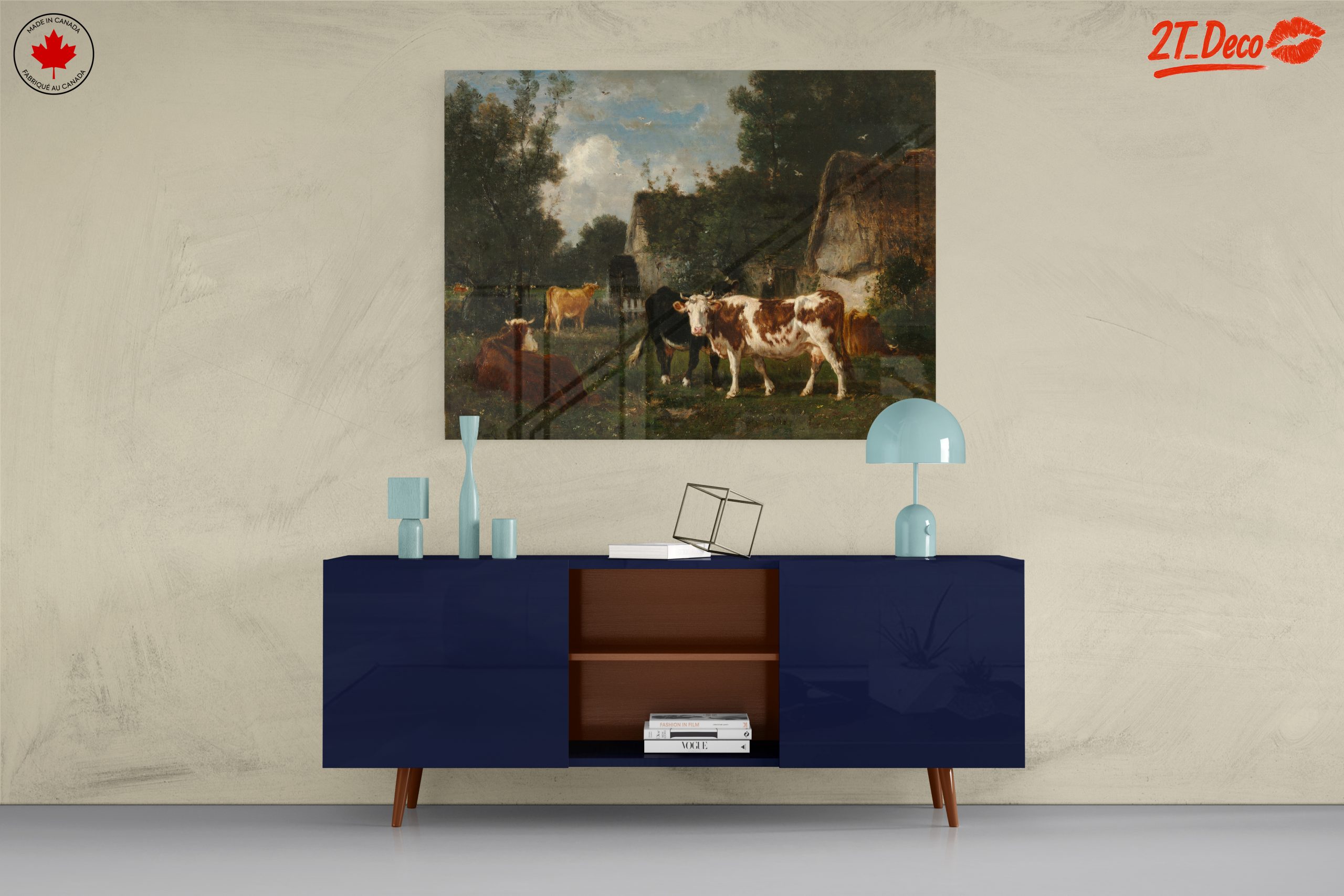 Picturesque Farm Scene with Cows - Image 8