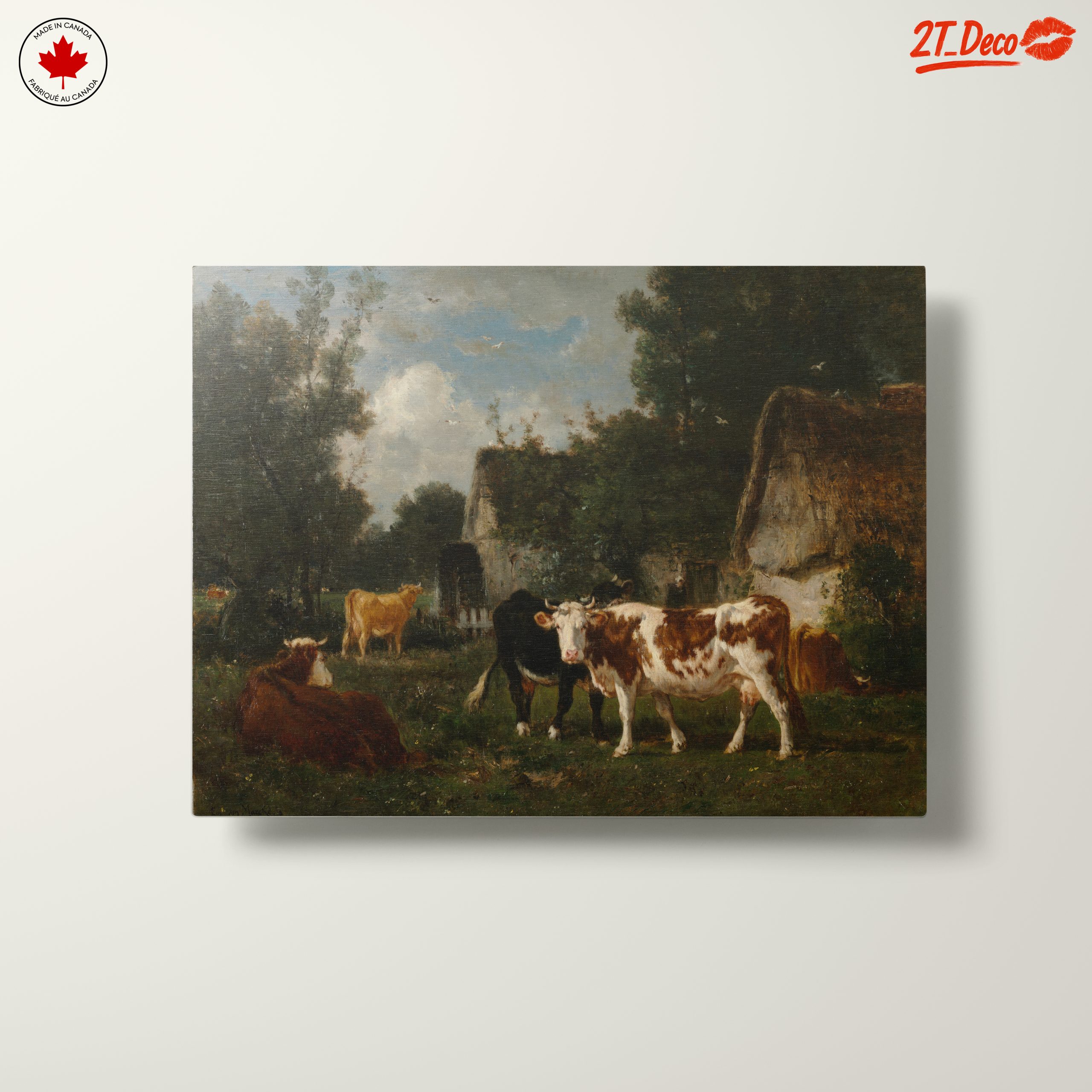Picturesque Farm Scene with Cows - Image 10