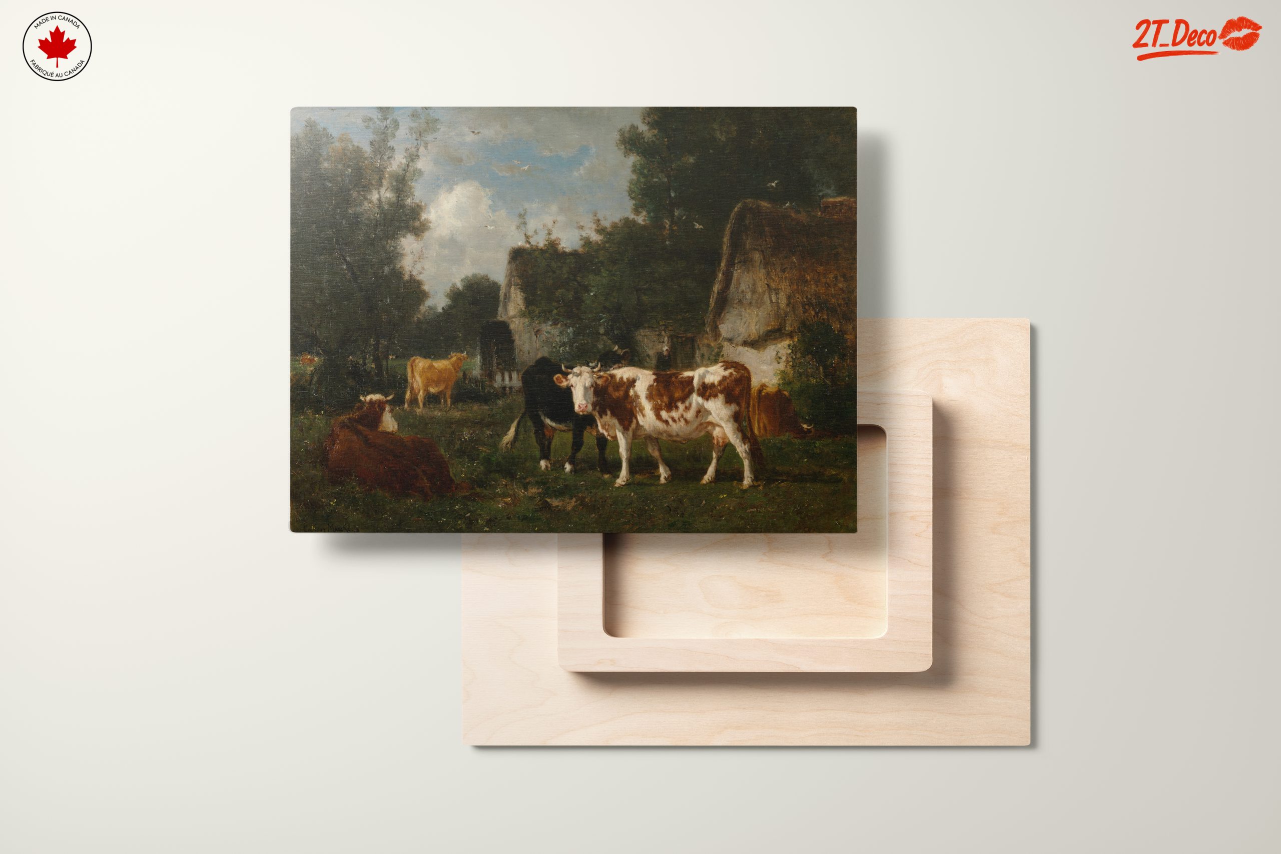 Picturesque Farm Scene with Cows - Image 11