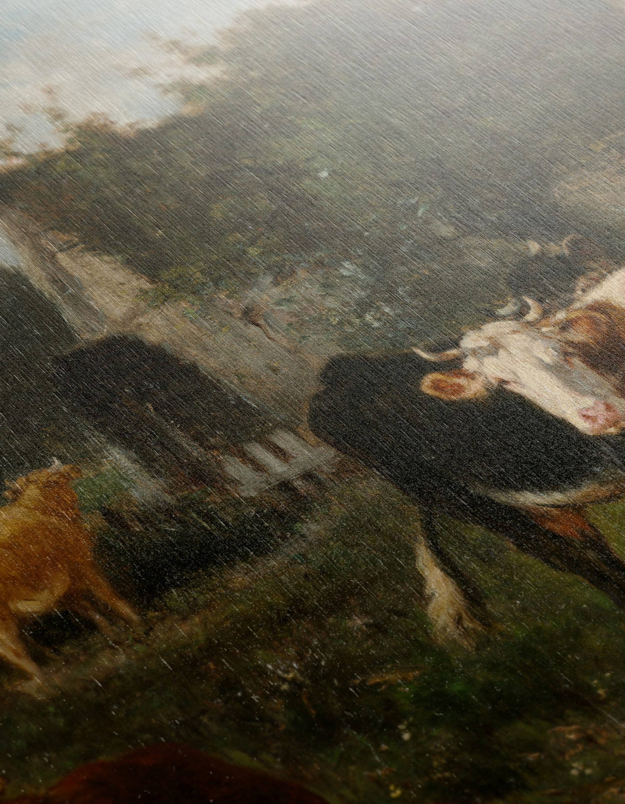 Picturesque Farm Scene with Cows - Image 12
