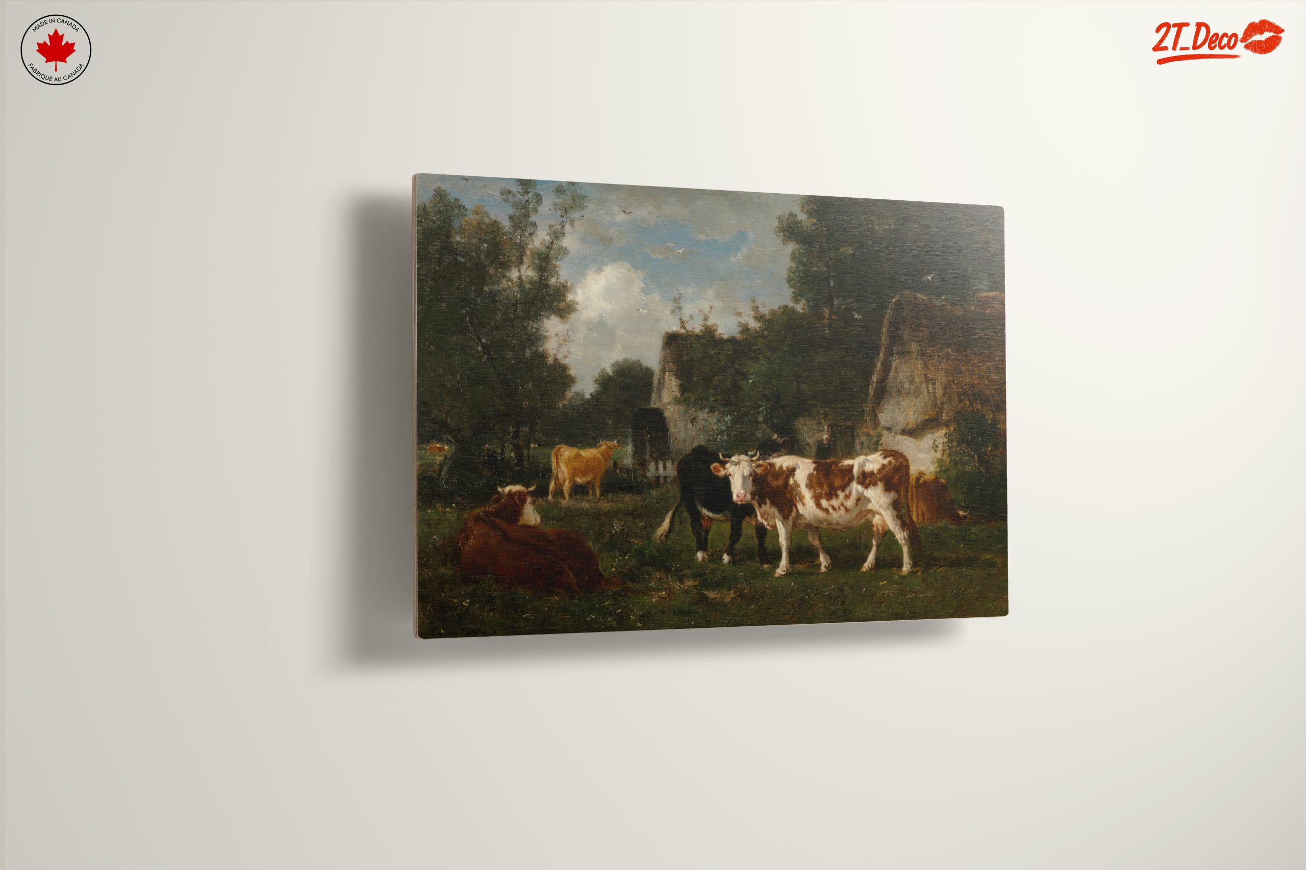 Picturesque Farm Scene with Cows - Image 13