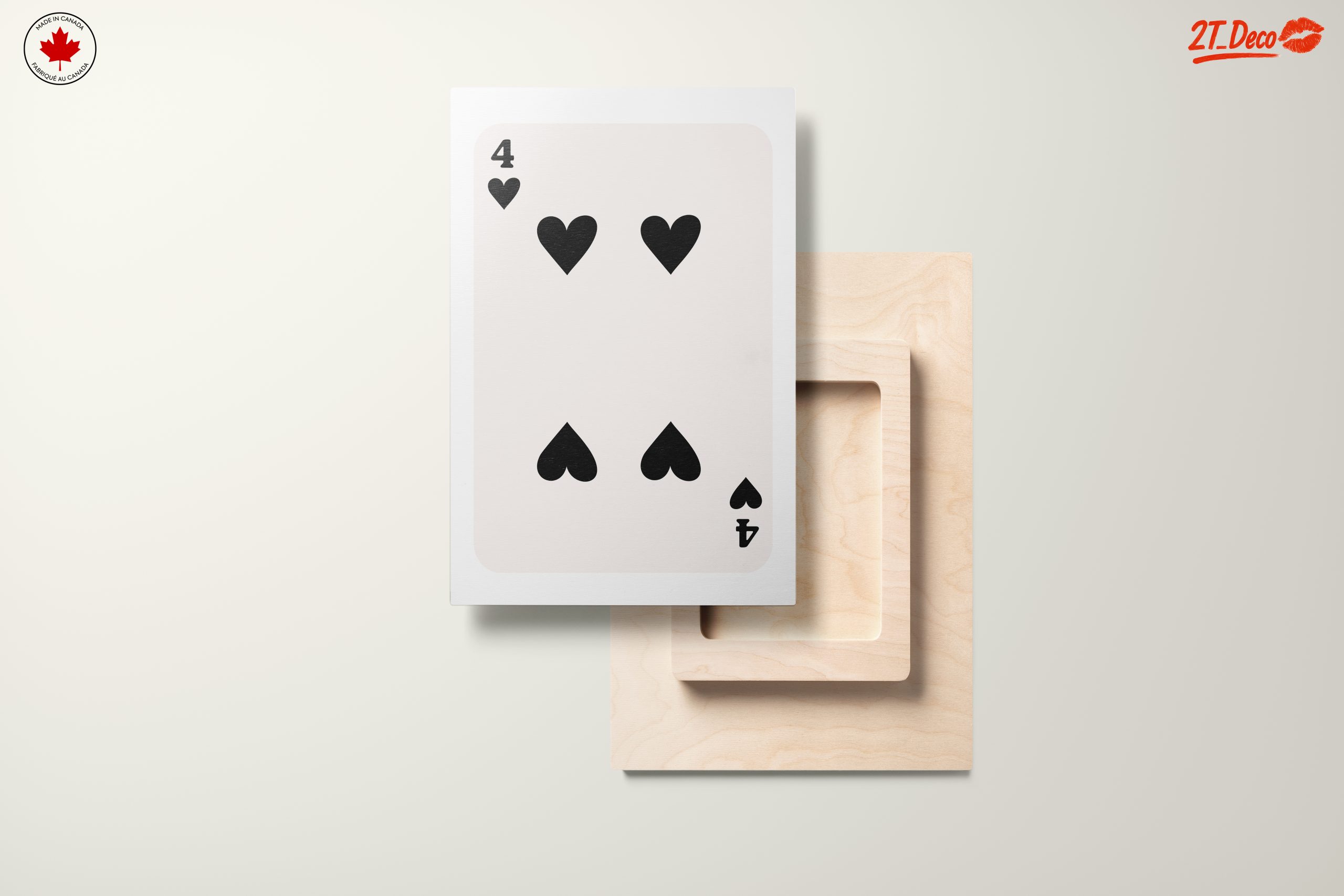 Four of Hearts Playing Card Art - Image 11