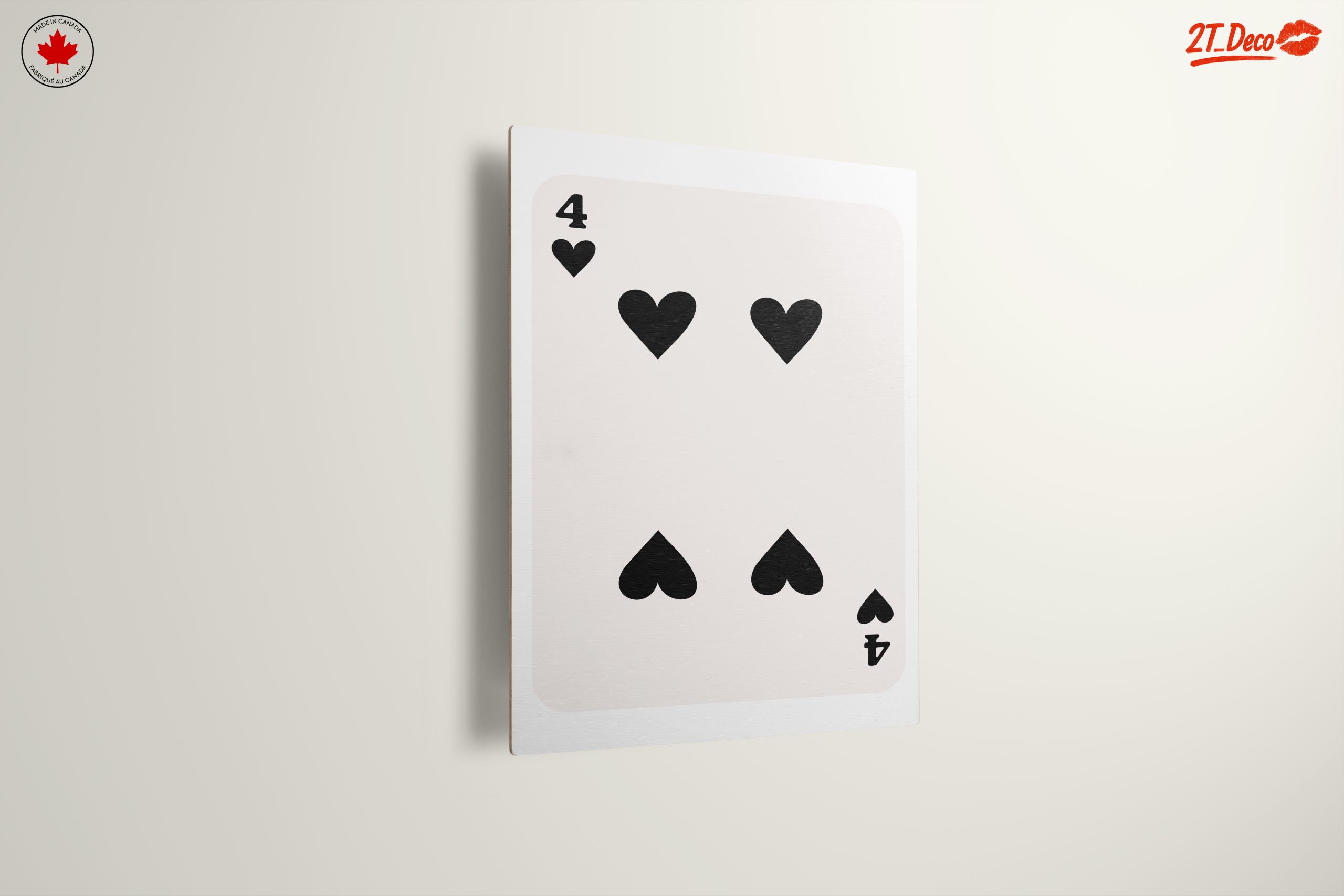 Four of Hearts Playing Card Art - Image 13