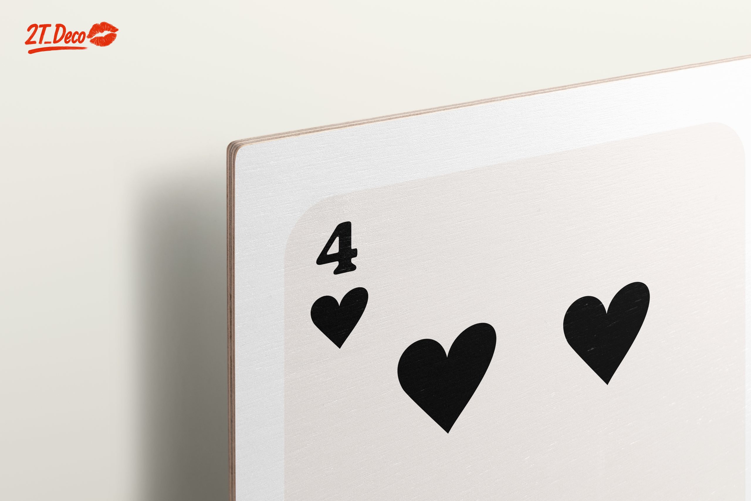 Four of Hearts Playing Card Art - Image 15