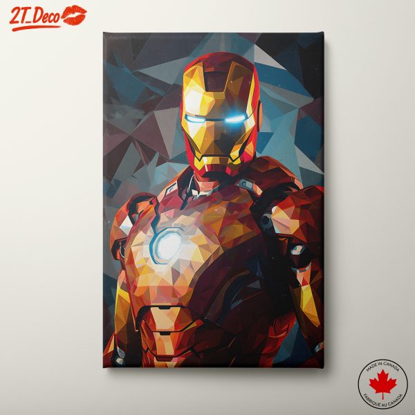 Stylized Iron Man Character Art