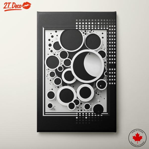 Monochromatic Geometric Circle Art