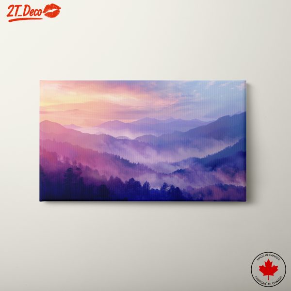 Vibrant Mountain Landscape at Dusk