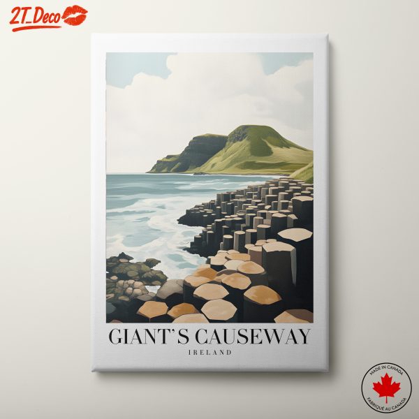 Giant's Causeway Landscape Art from Ireland