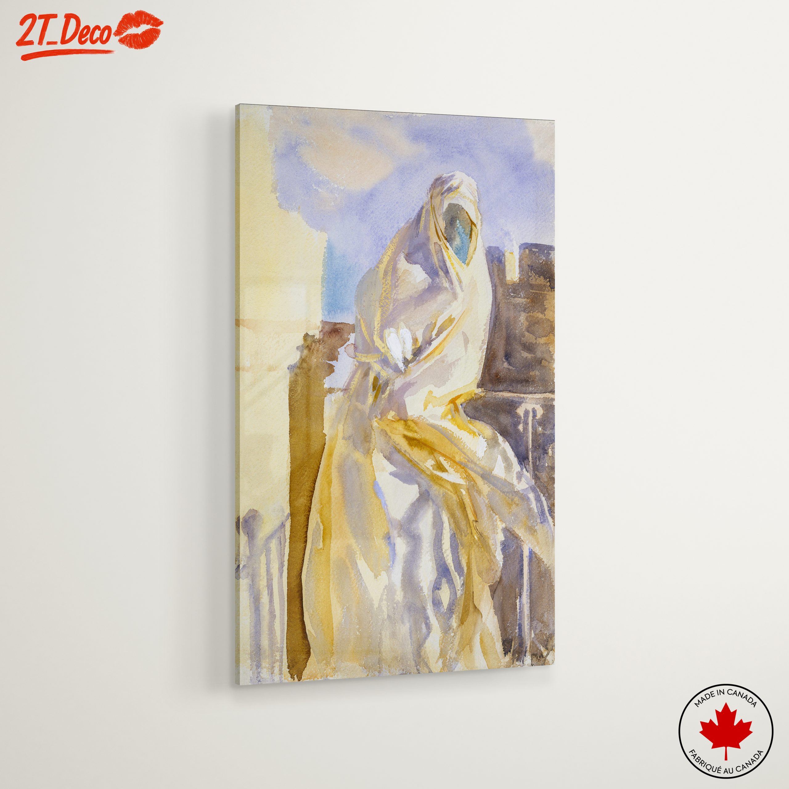 Modern Portrait Featuring Draped Figure - Image 6