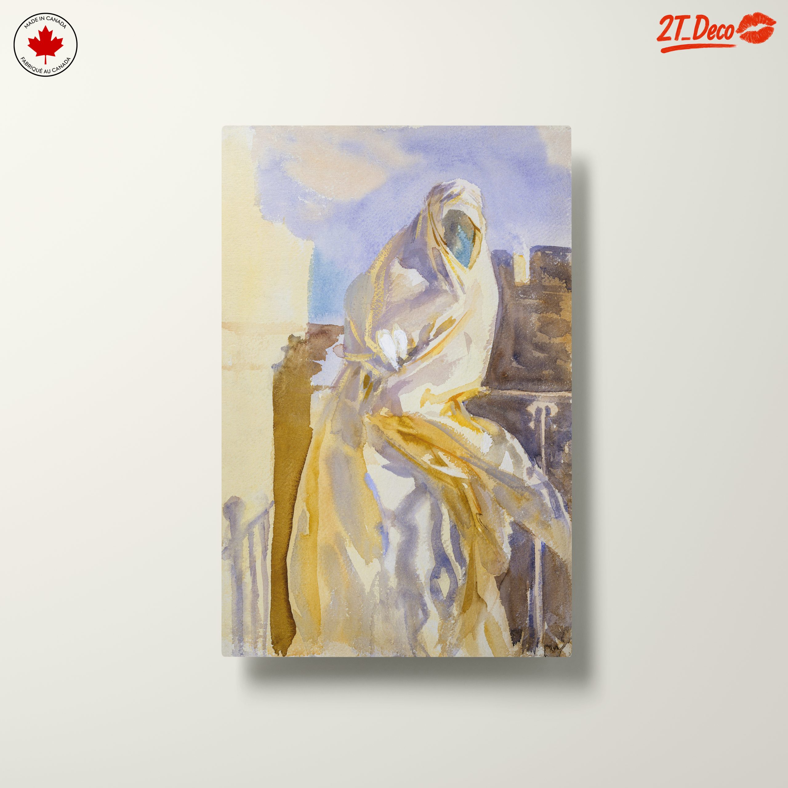 Modern Portrait Featuring Draped Figure - Image 10