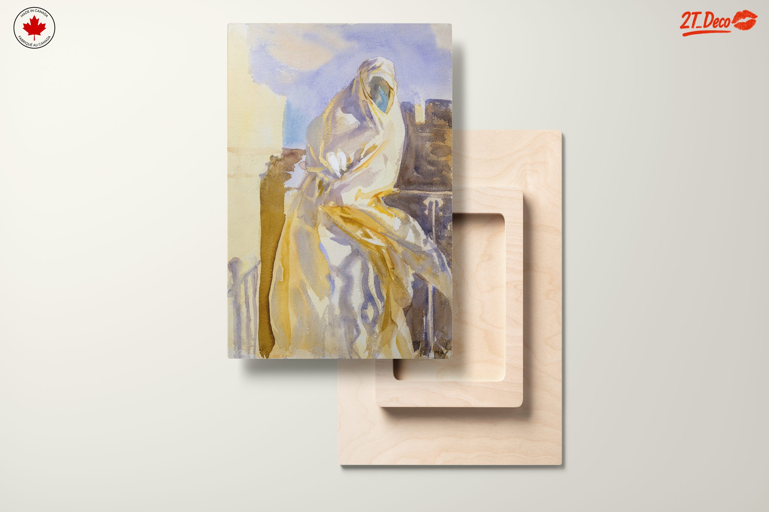 Modern Portrait Featuring Draped Figure - Image 11
