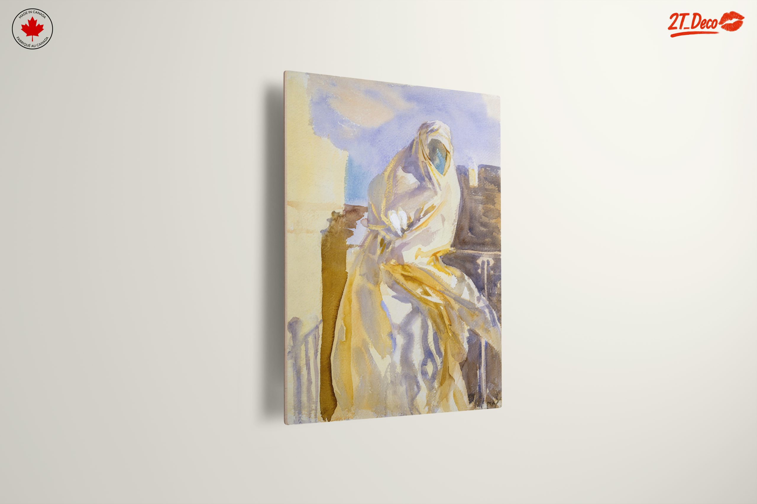 Modern Portrait Featuring Draped Figure - Image 13
