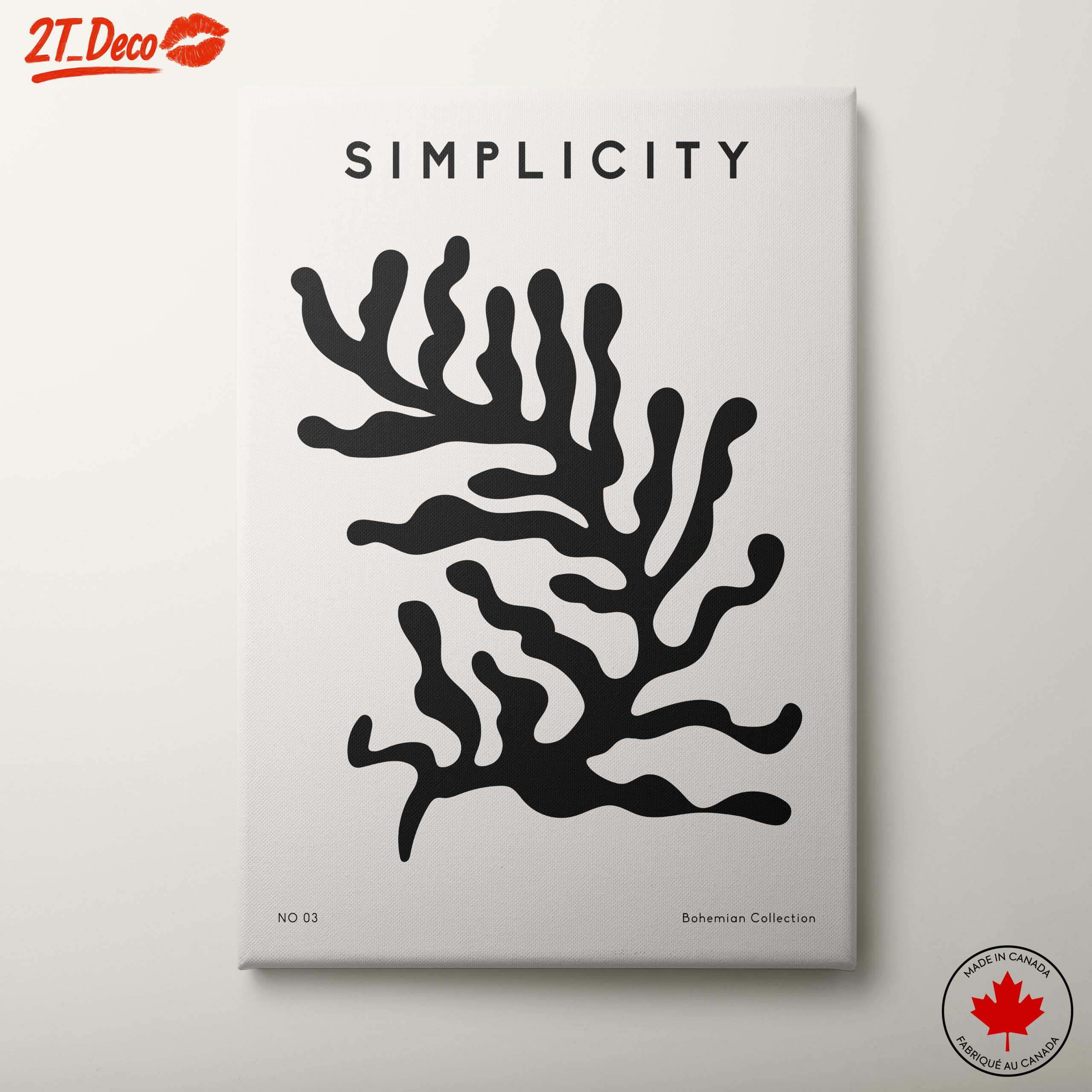 Minimalist Abstract Coral Design