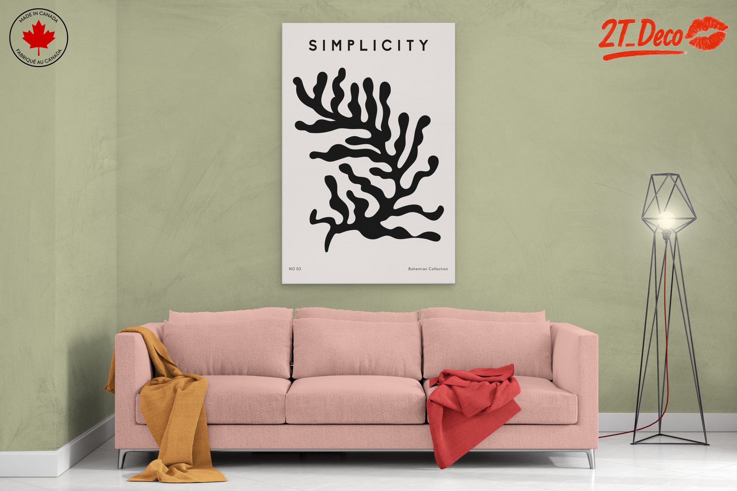 Minimalist Abstract Coral Design - Image 2