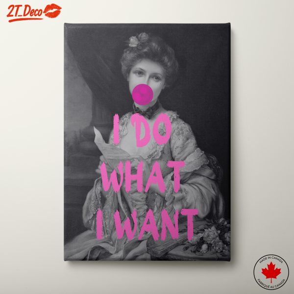 I Do What I Want Modern Portrait Art