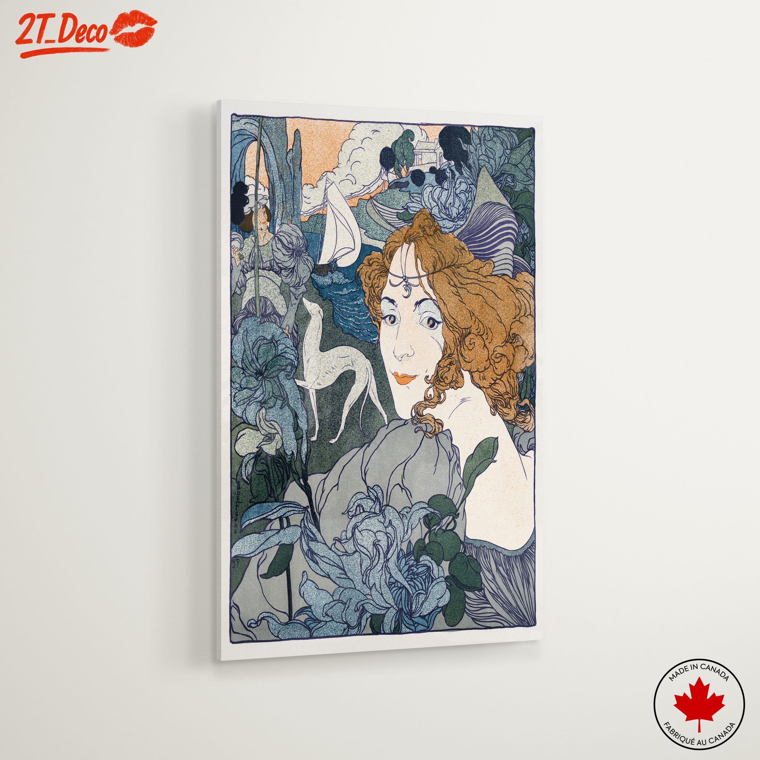 Stylized Contemporary Portrait with Floral Elements 2 - Image 6
