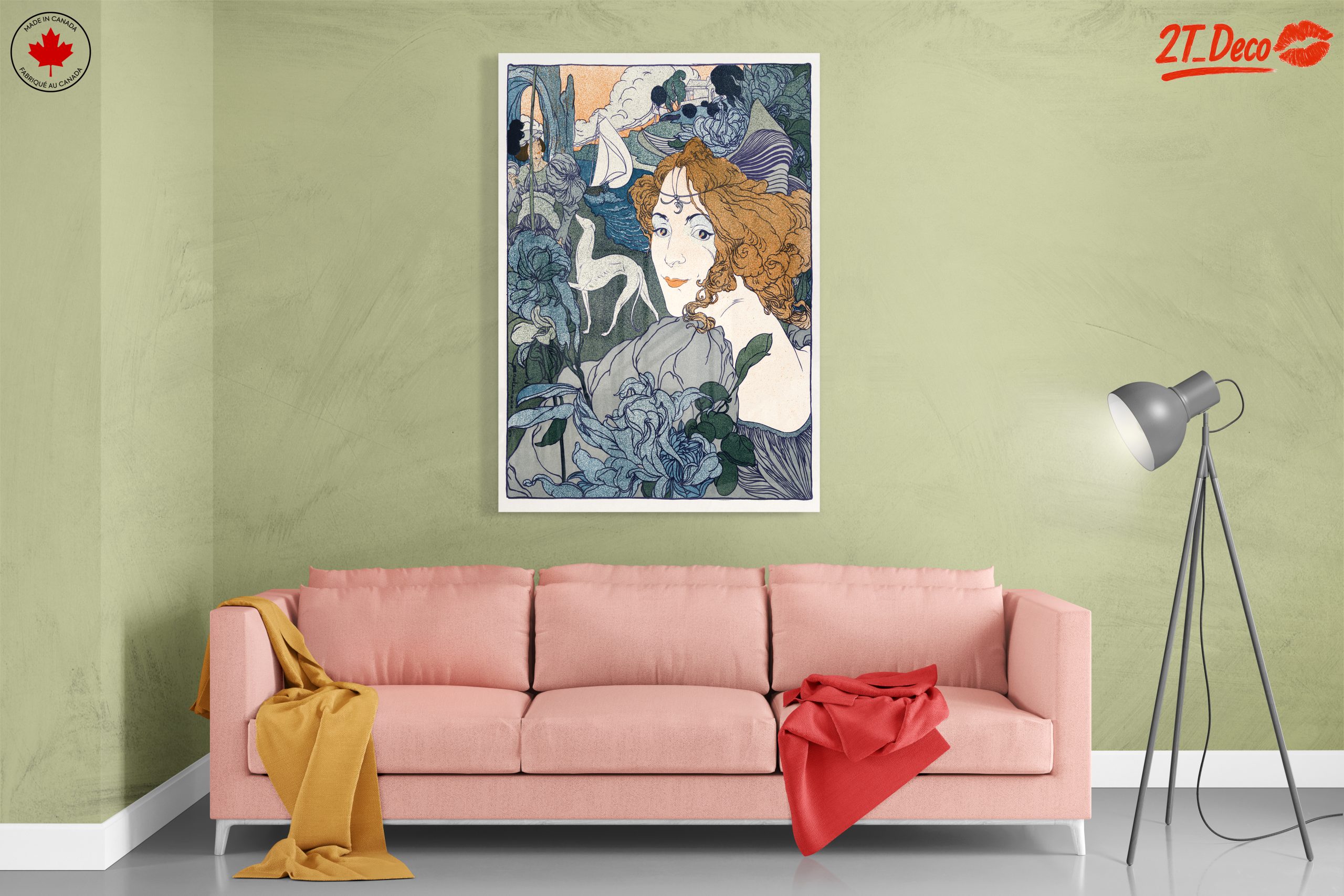 Stylized Contemporary Portrait with Floral Elements 2 - Image 7