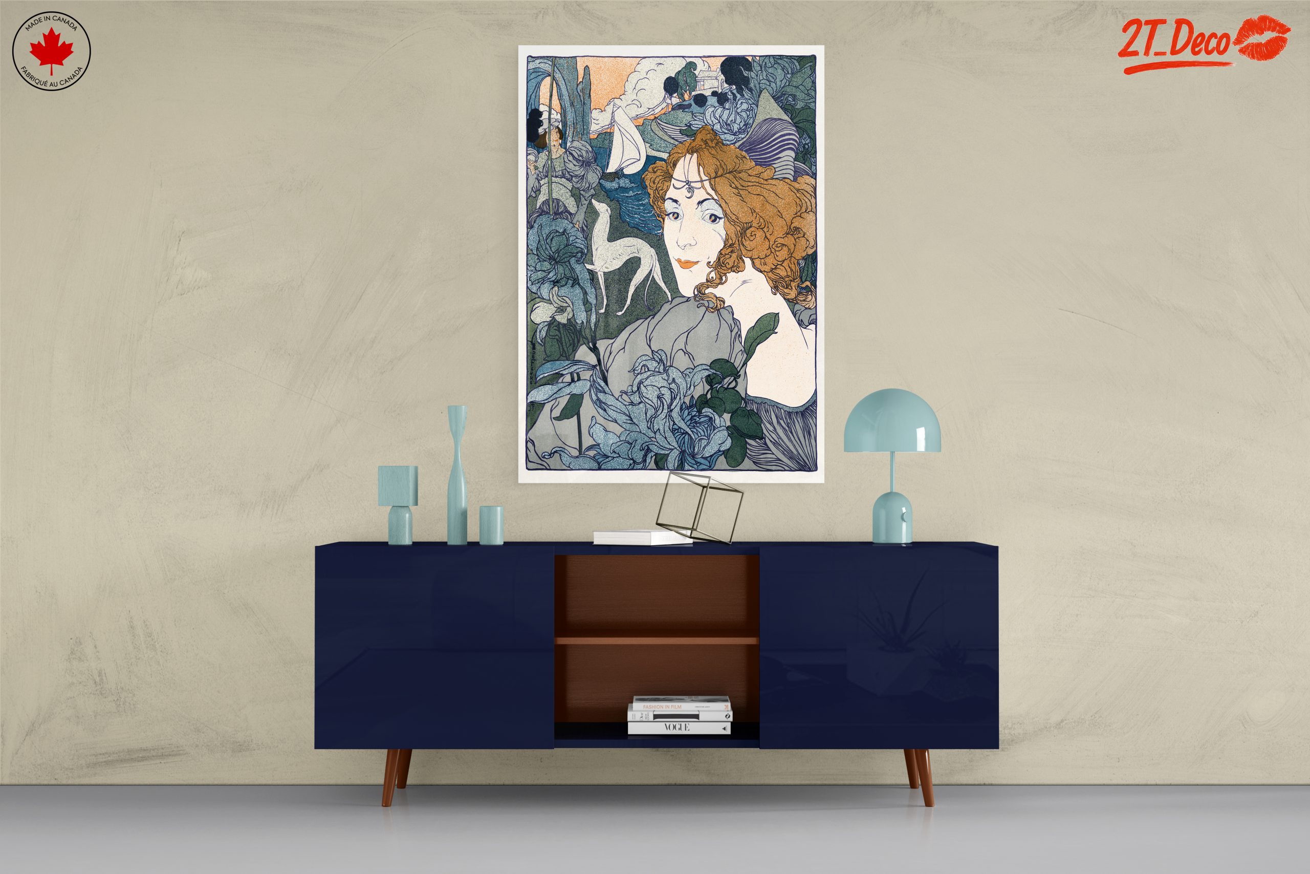 Stylized Contemporary Portrait with Floral Elements 2 - Image 8