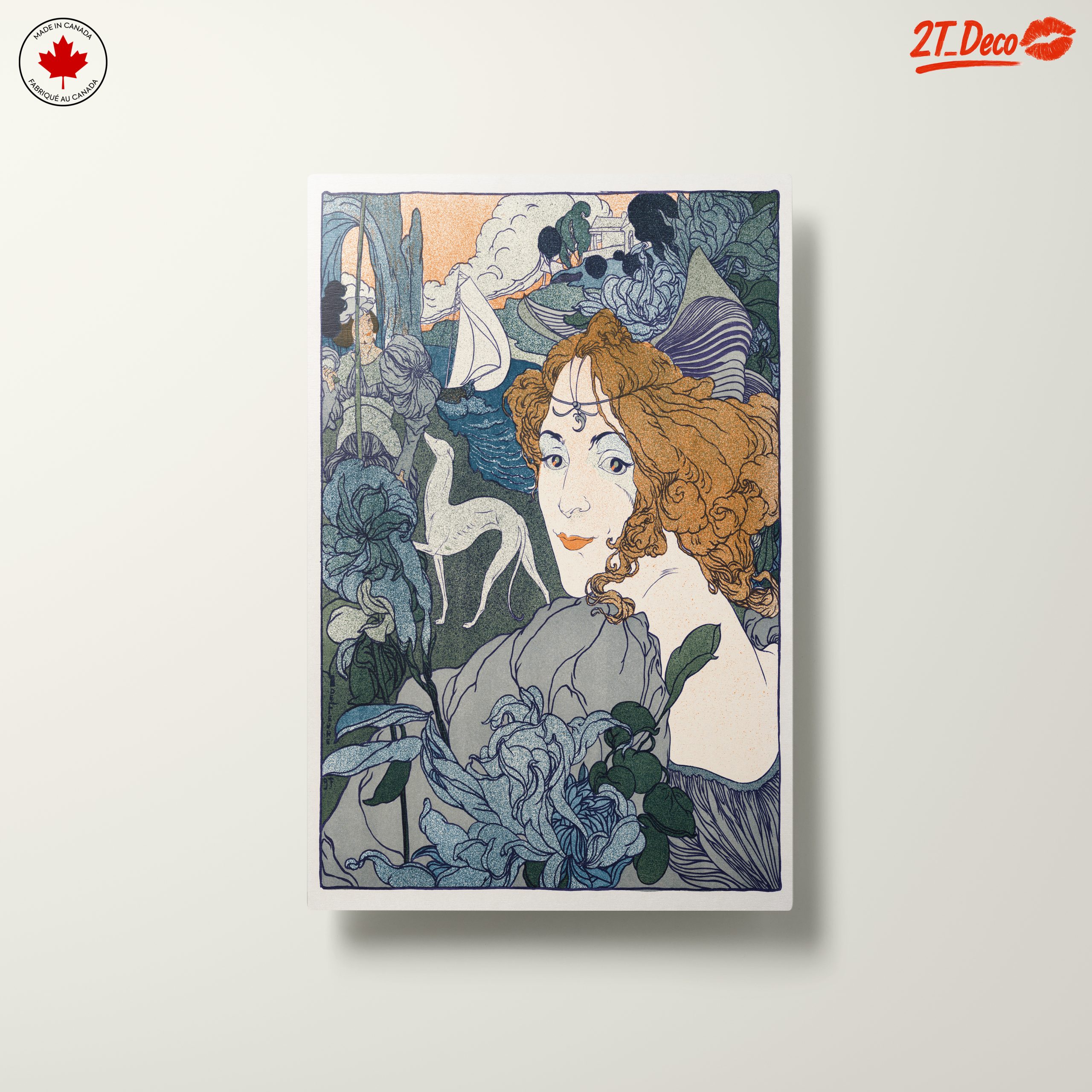 Stylized Contemporary Portrait with Floral Elements 2 - Image 10