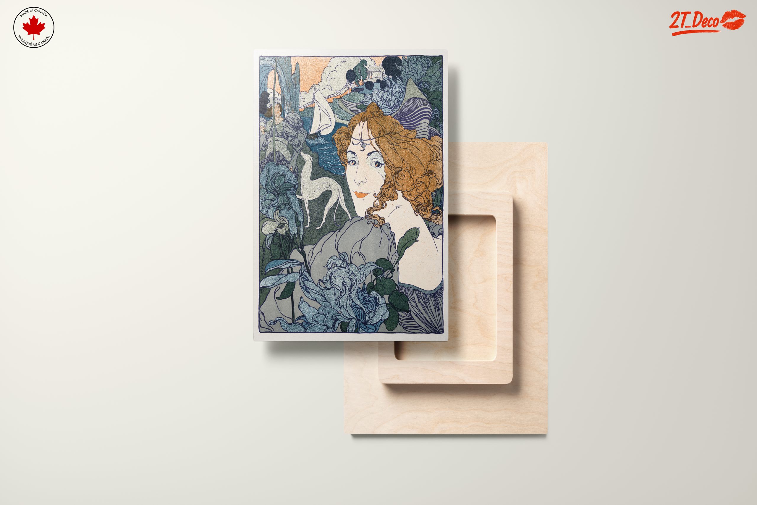 Stylized Contemporary Portrait with Floral Elements 2 - Image 11