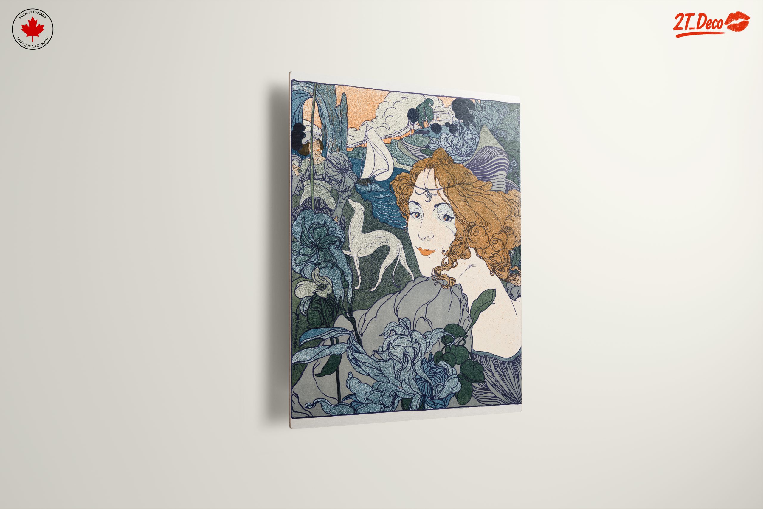 Stylized Contemporary Portrait with Floral Elements 2 - Image 13