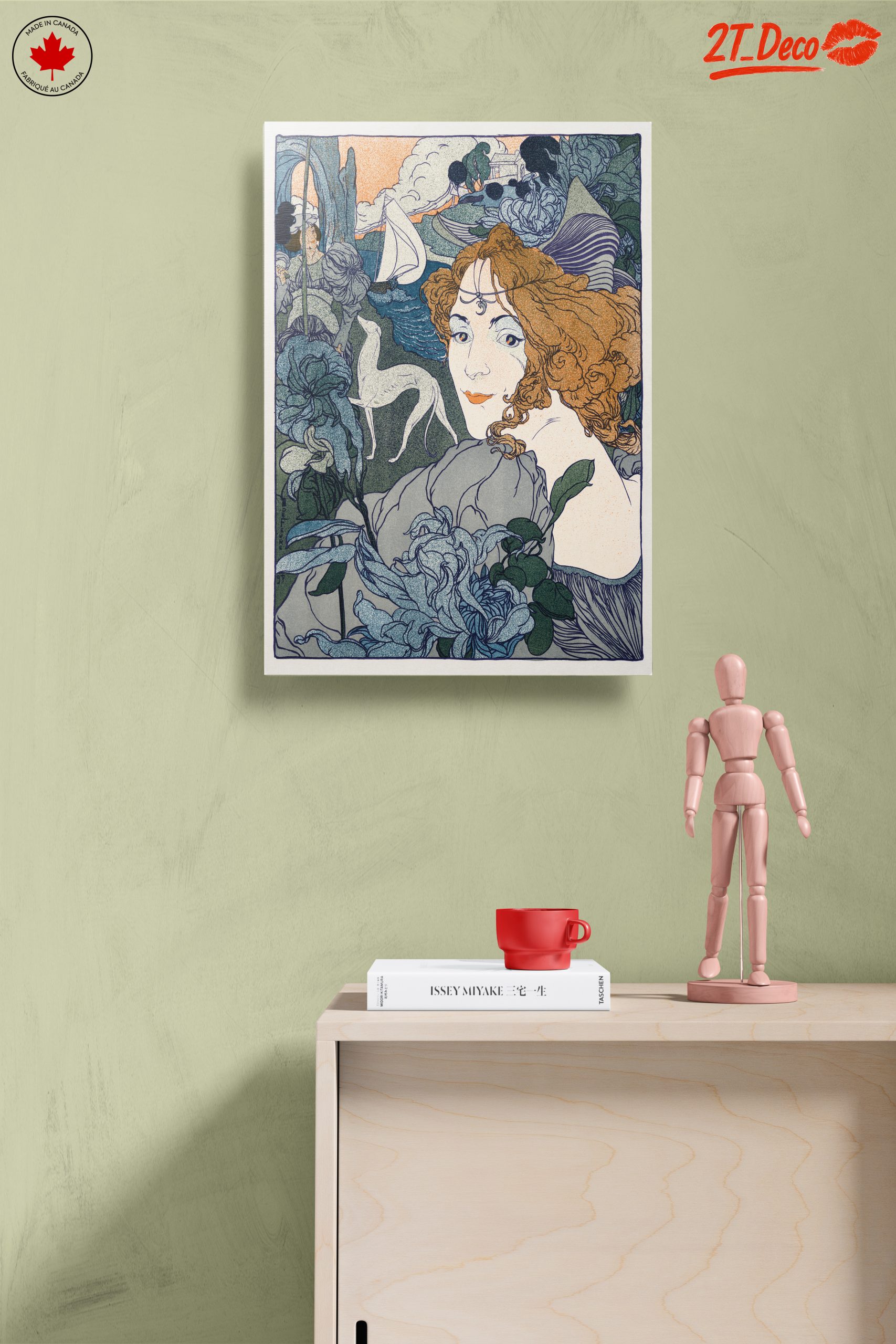 Stylized Contemporary Portrait with Floral Elements 2 - Image 14
