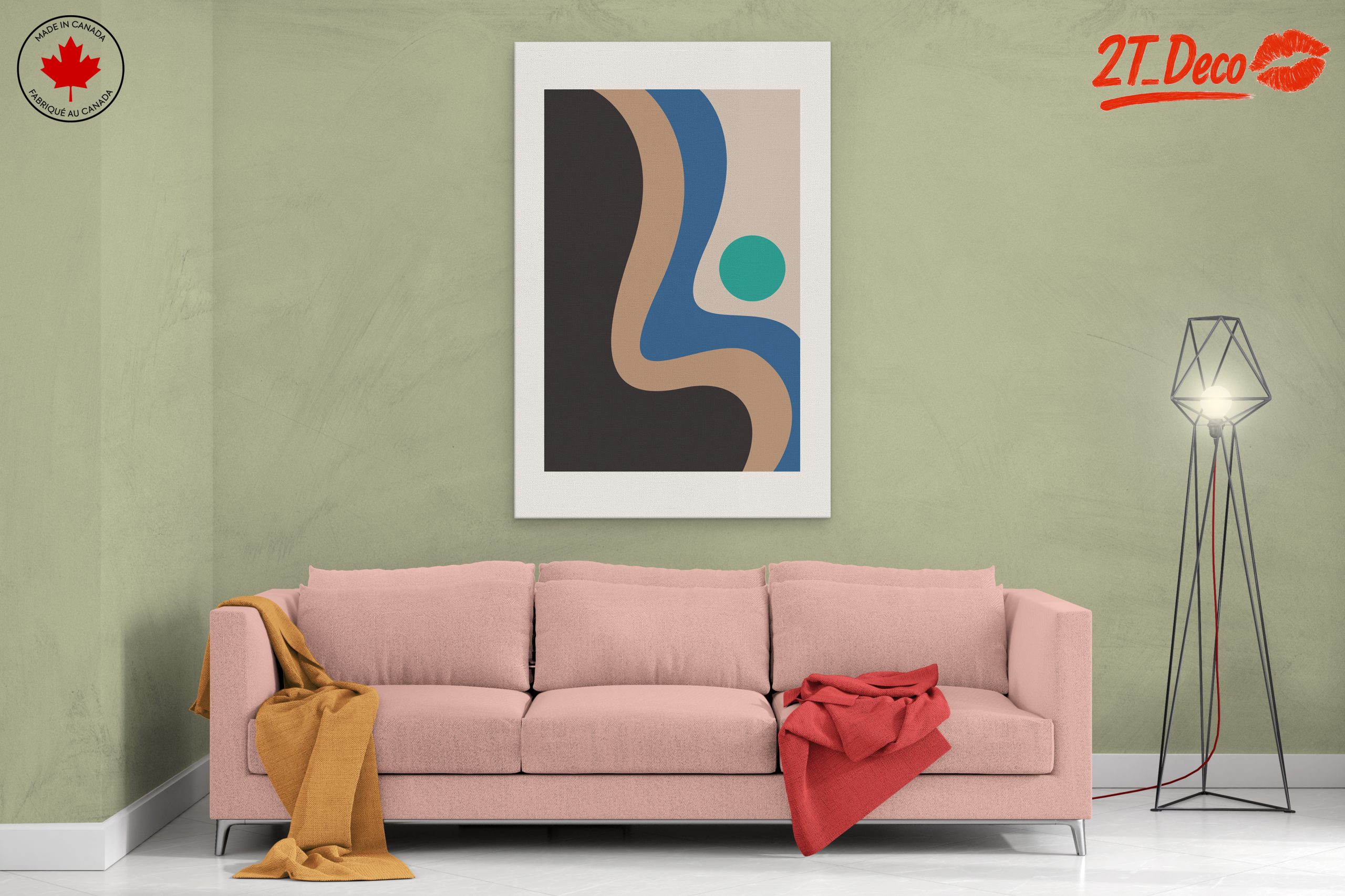 Modern Abstract Shapes and Palette - Image 2