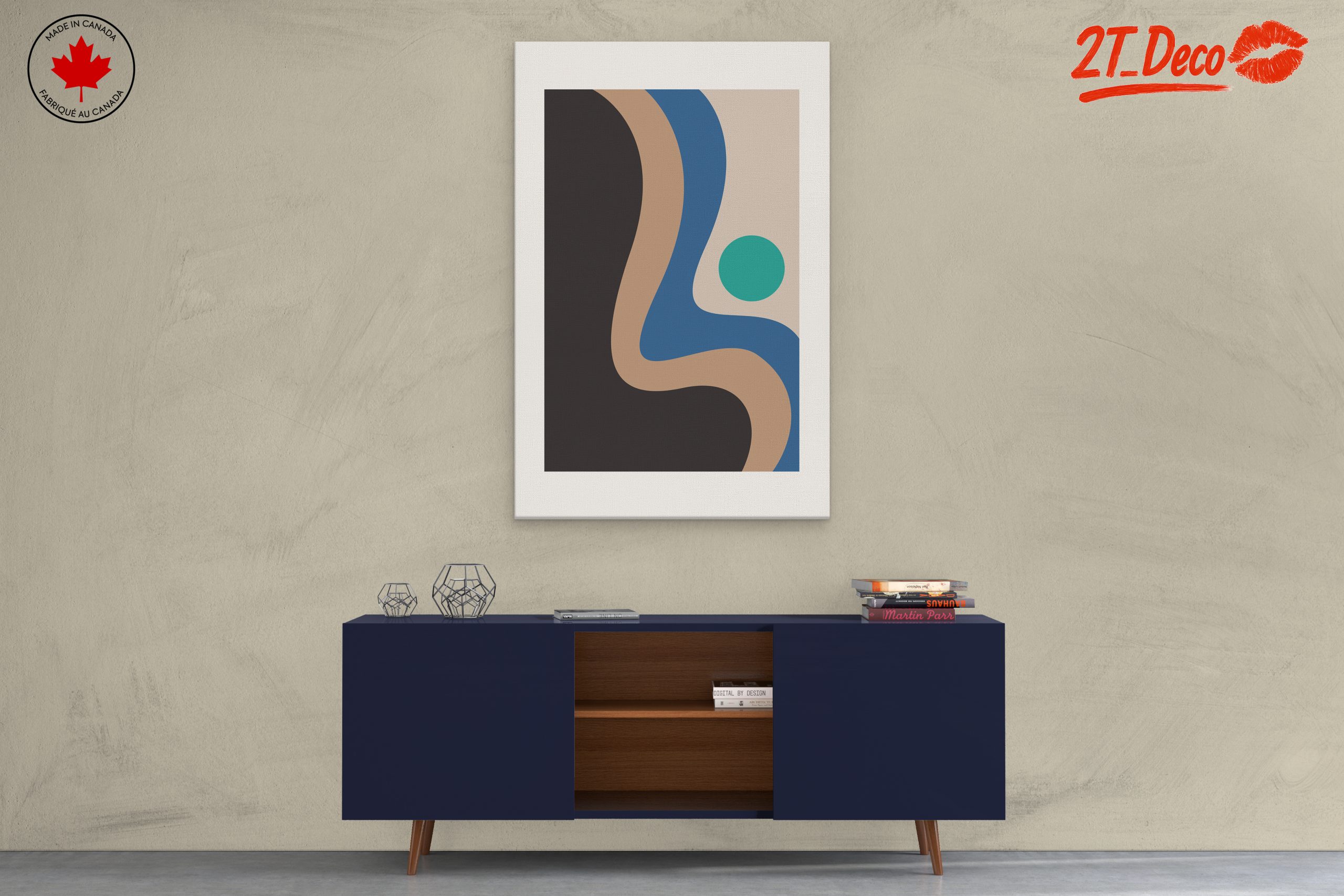 Modern Abstract Shapes and Palette - Image 3