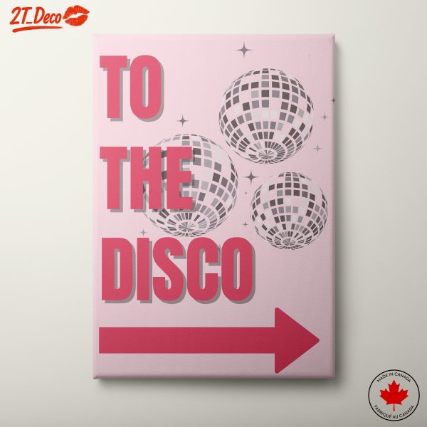 To The Disco Wall Art with Glittering Disco Balls