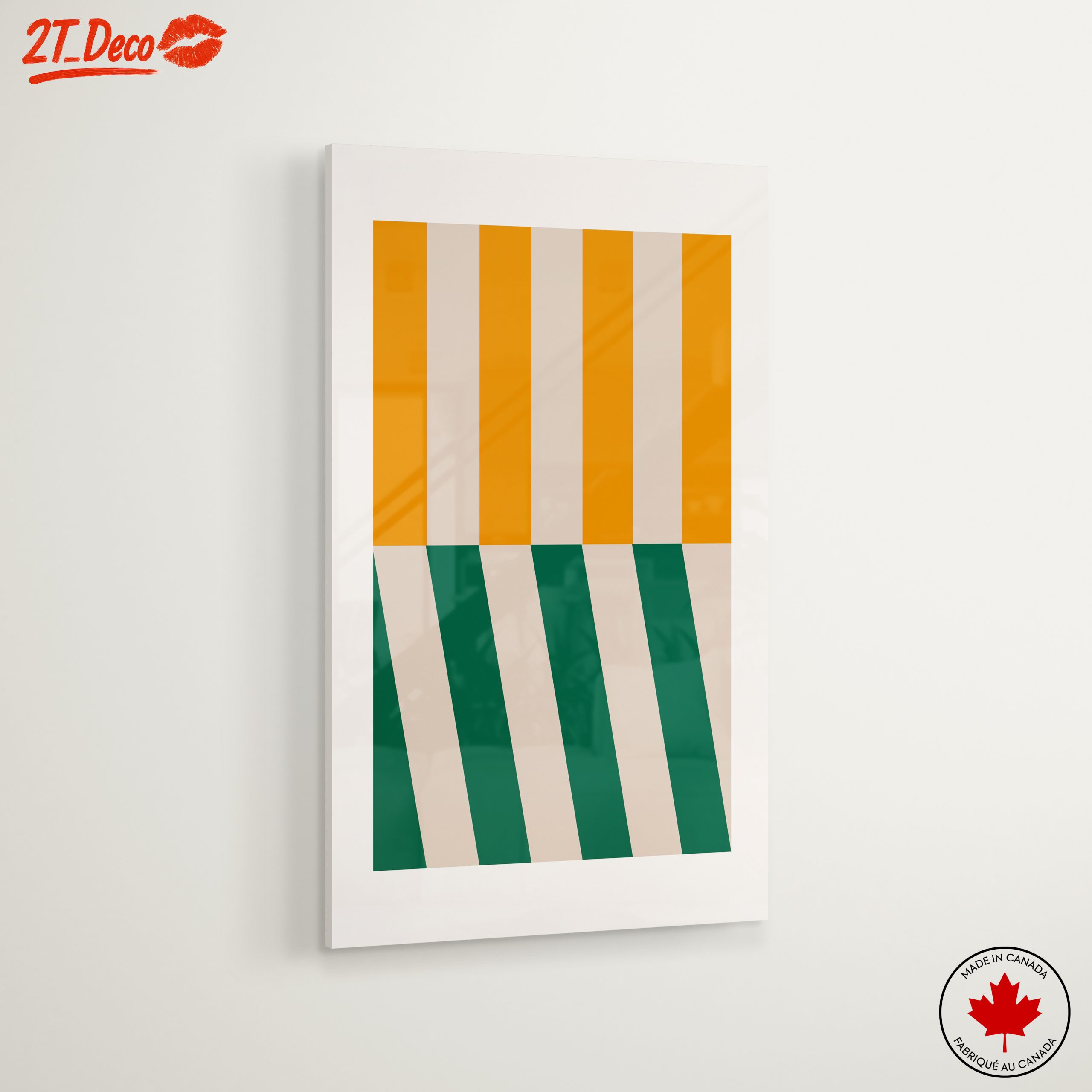 Colorful Abstract Interior Art with Bold Shapes - Image 6