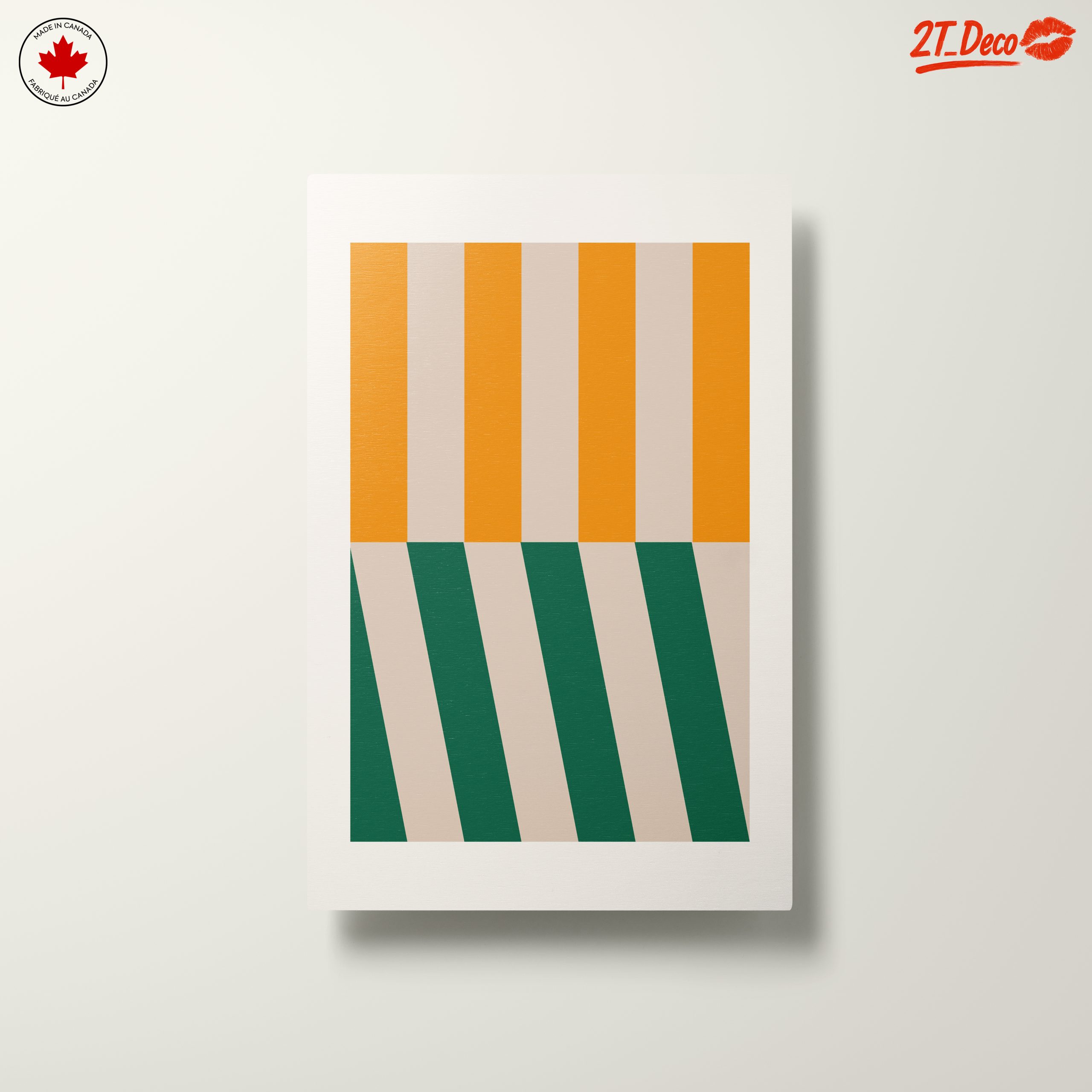 Colorful Abstract Interior Art with Bold Shapes - Image 10
