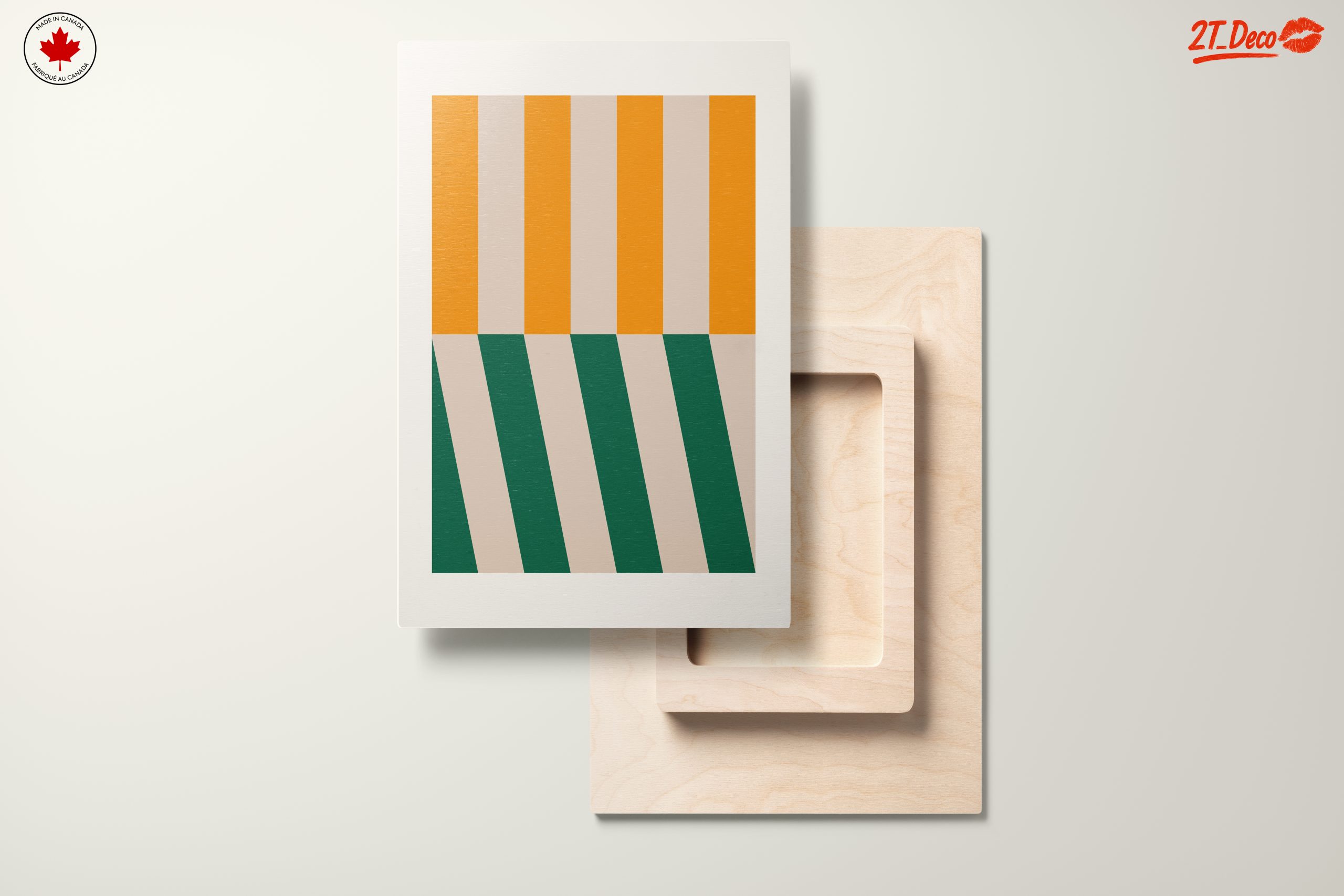 Colorful Abstract Interior Art with Bold Shapes - Image 11