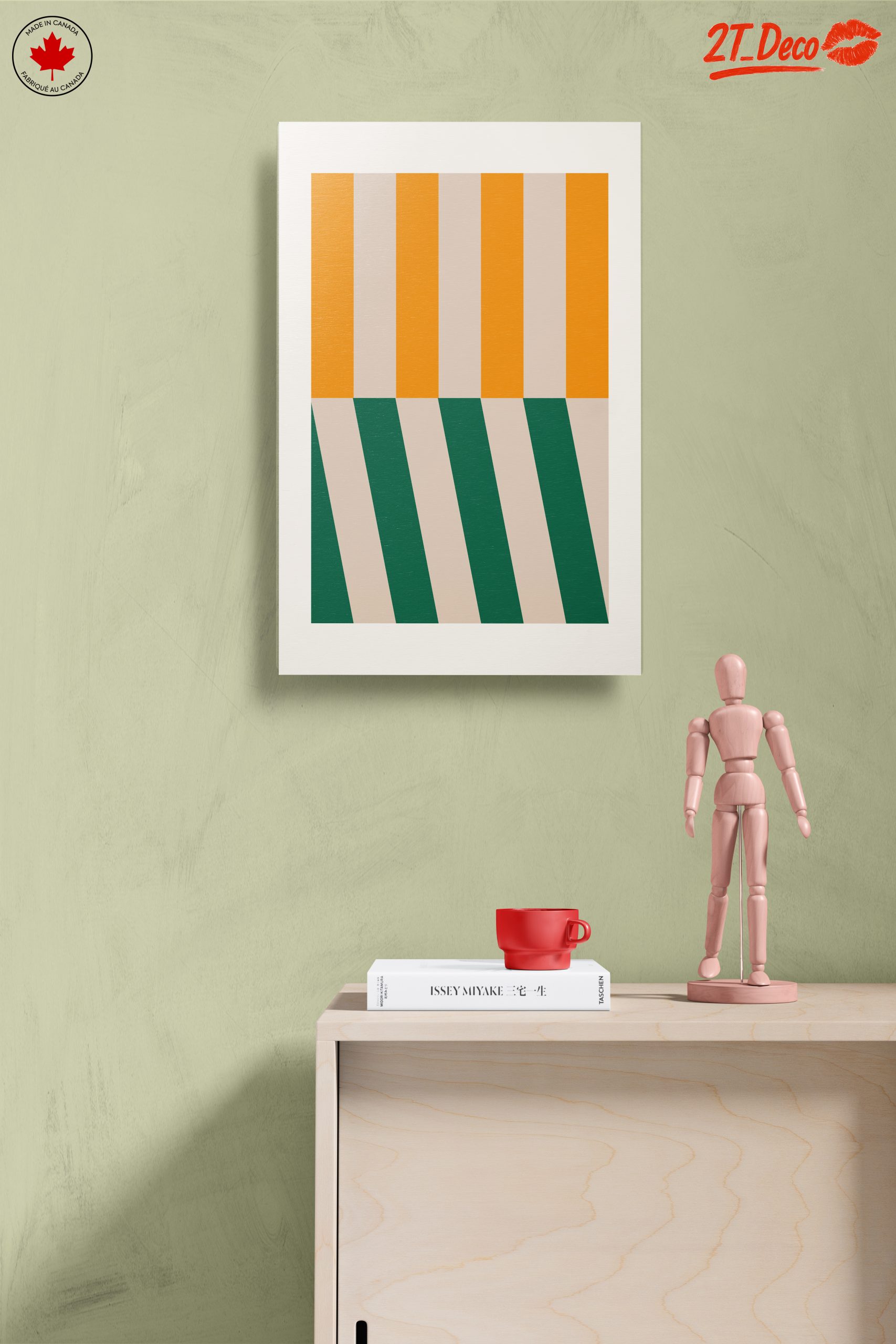 Colorful Abstract Interior Art with Bold Shapes - Image 14