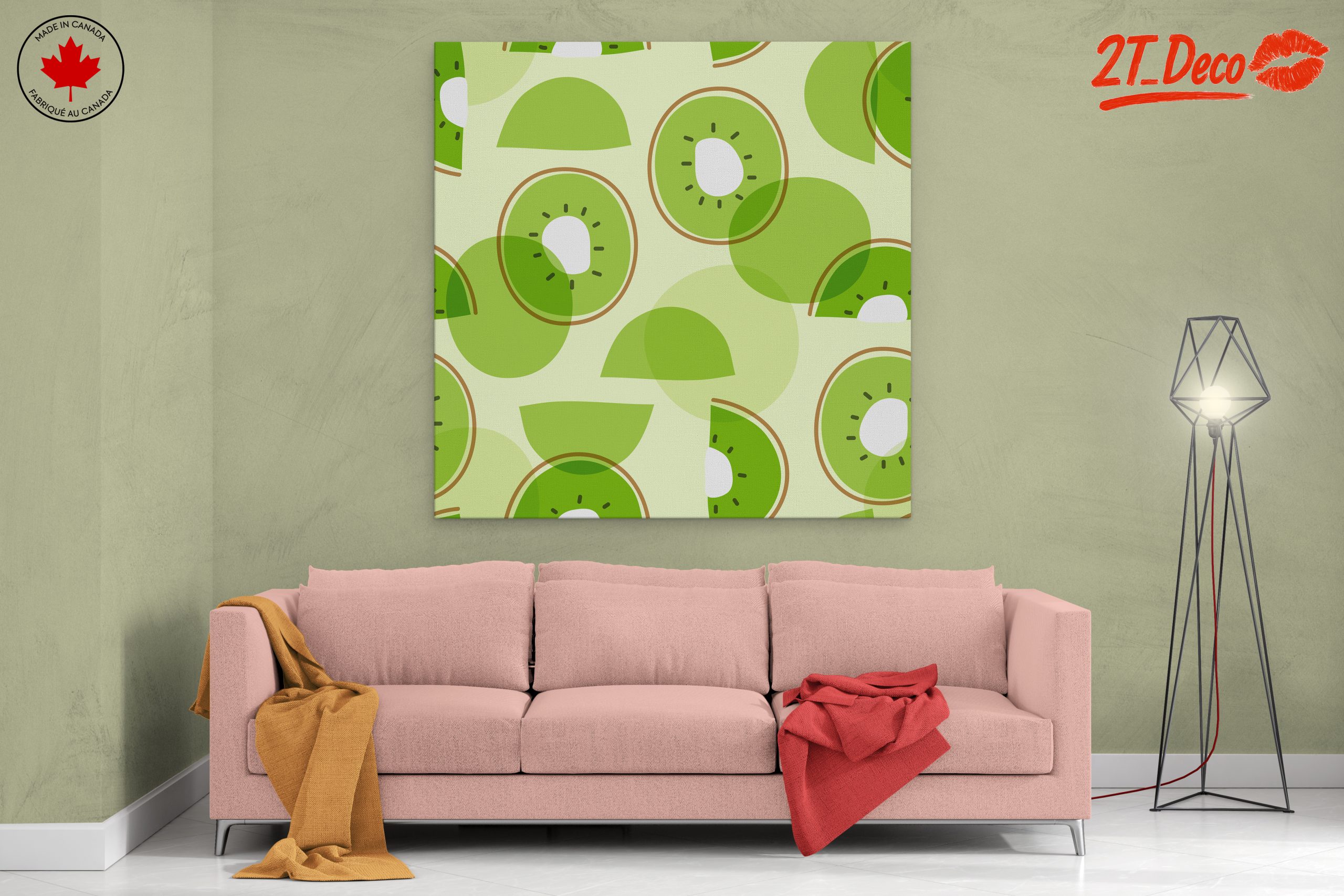 Abstract Kiwi Fruit Design - Image 2