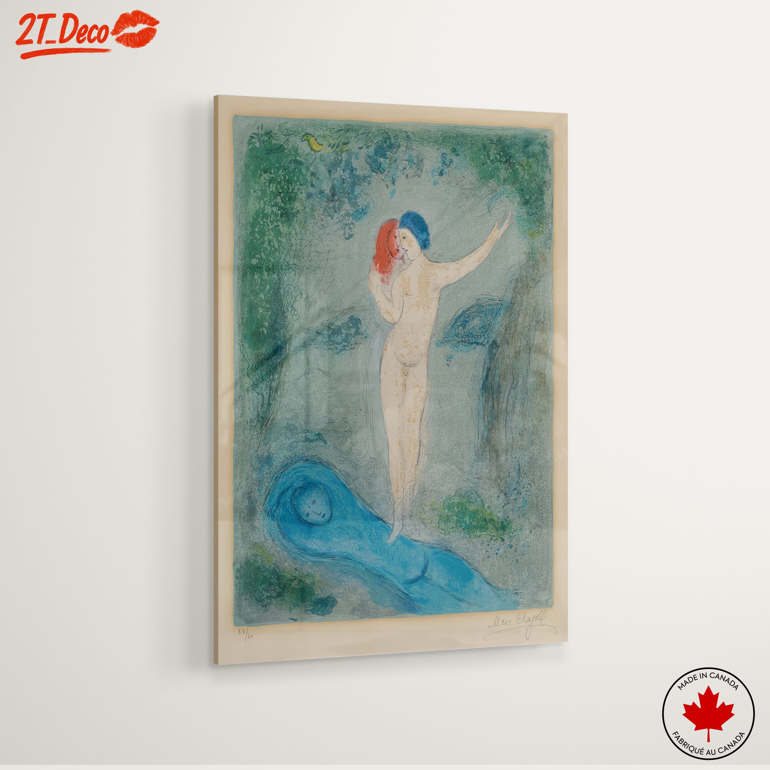 Whimsical Contemporary Portrait of Two Figures - Image 6
