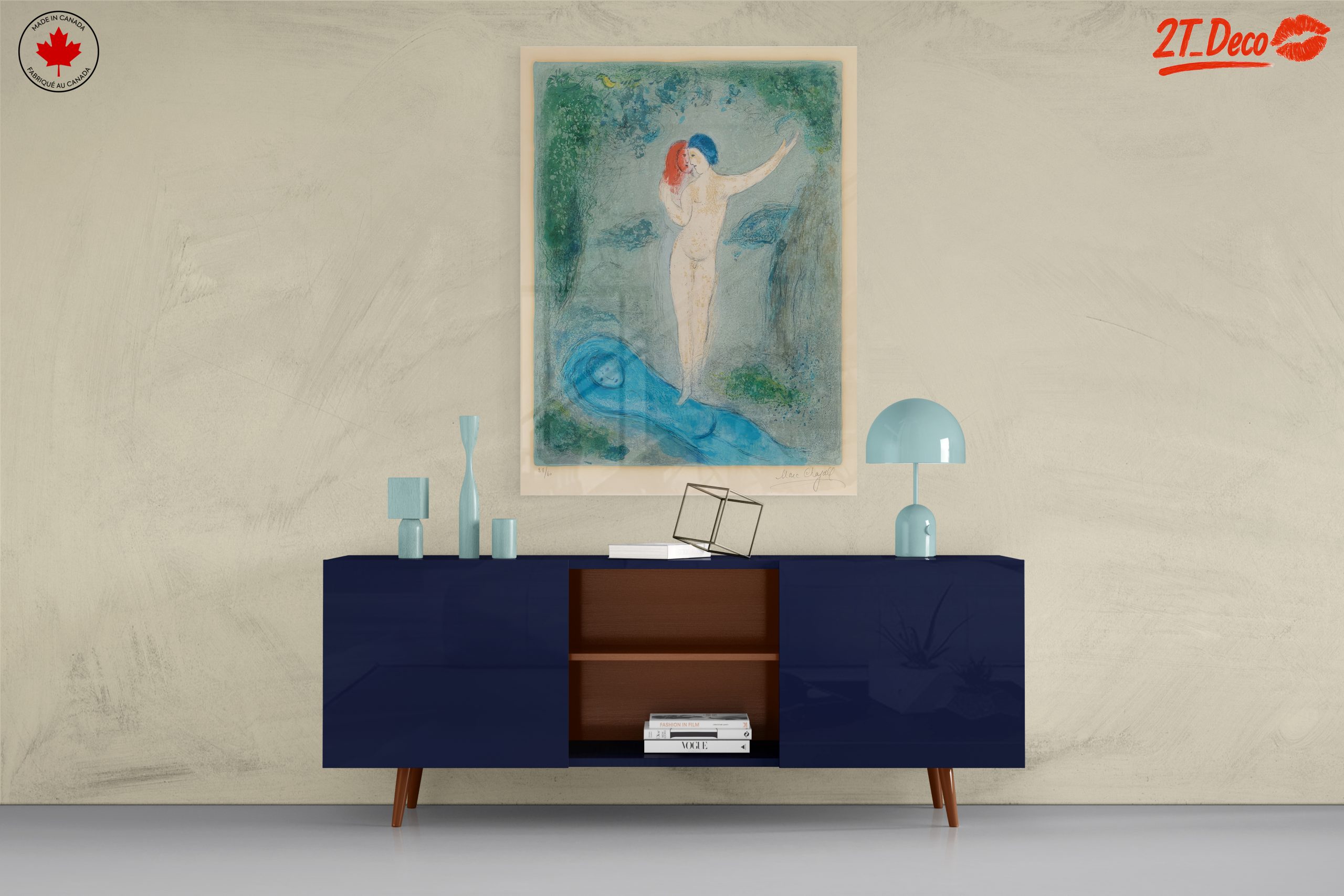 Whimsical Contemporary Portrait of Two Figures - Image 8
