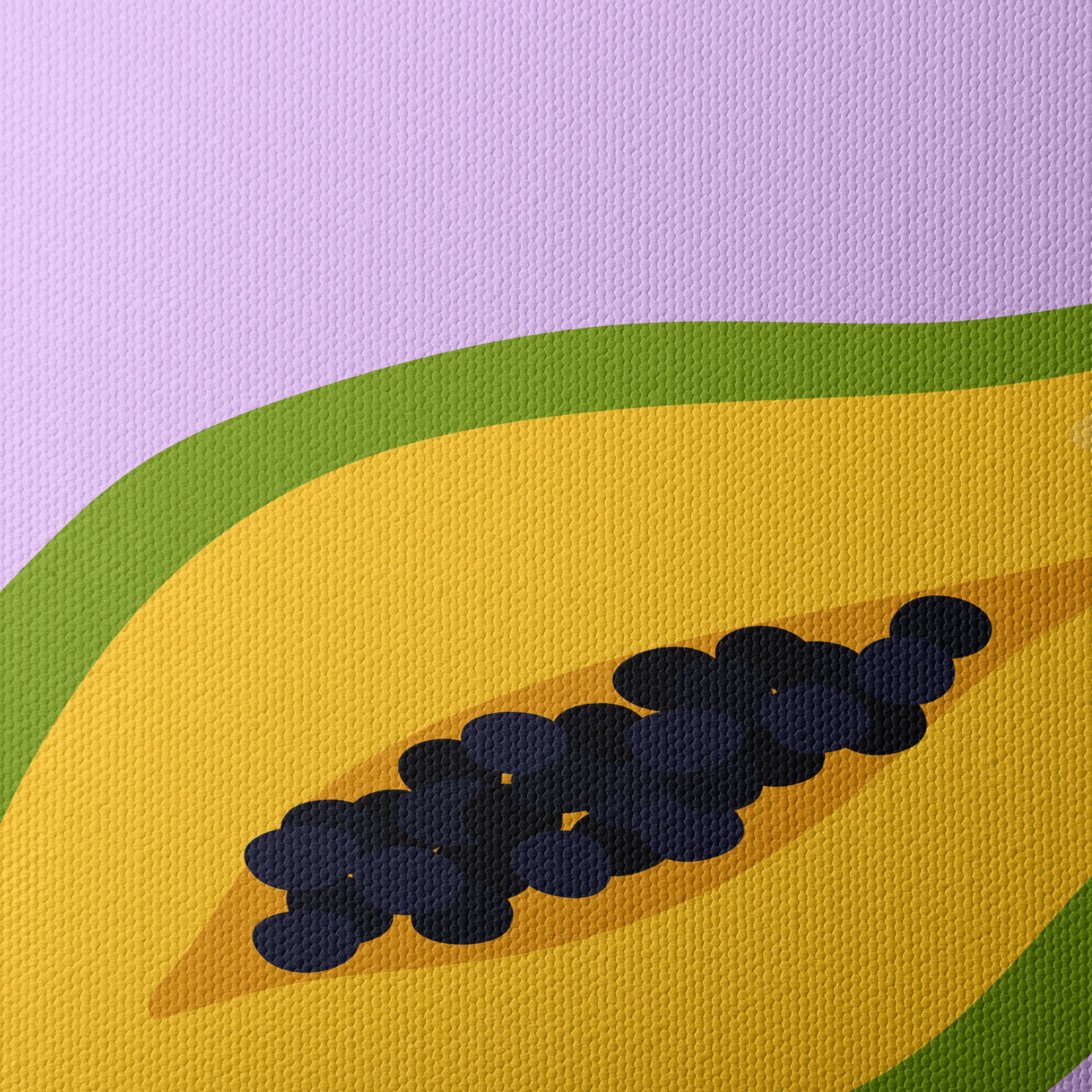 Colorful Abstract Papaya Art - Image 4