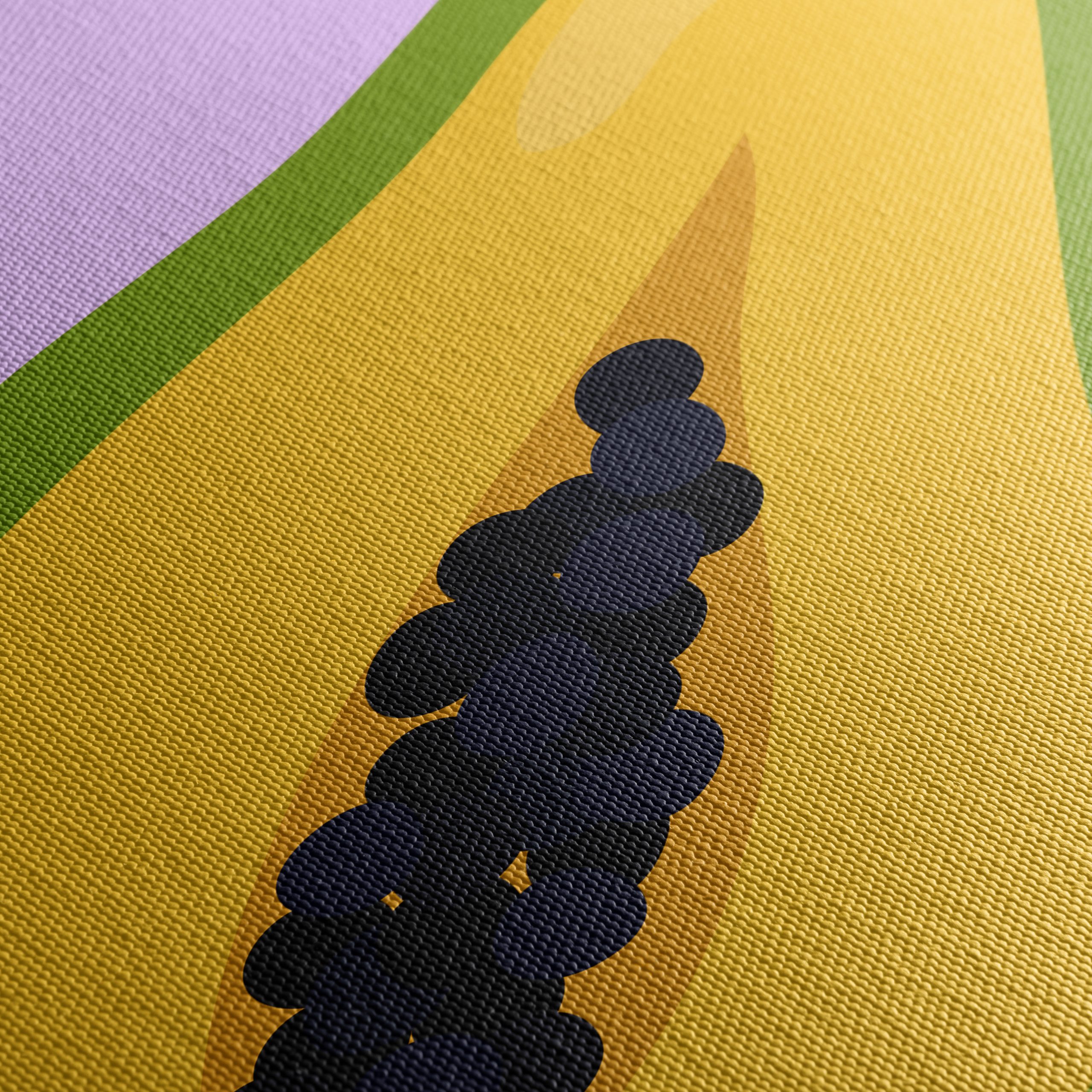 Colorful Abstract Papaya Art - Image 5