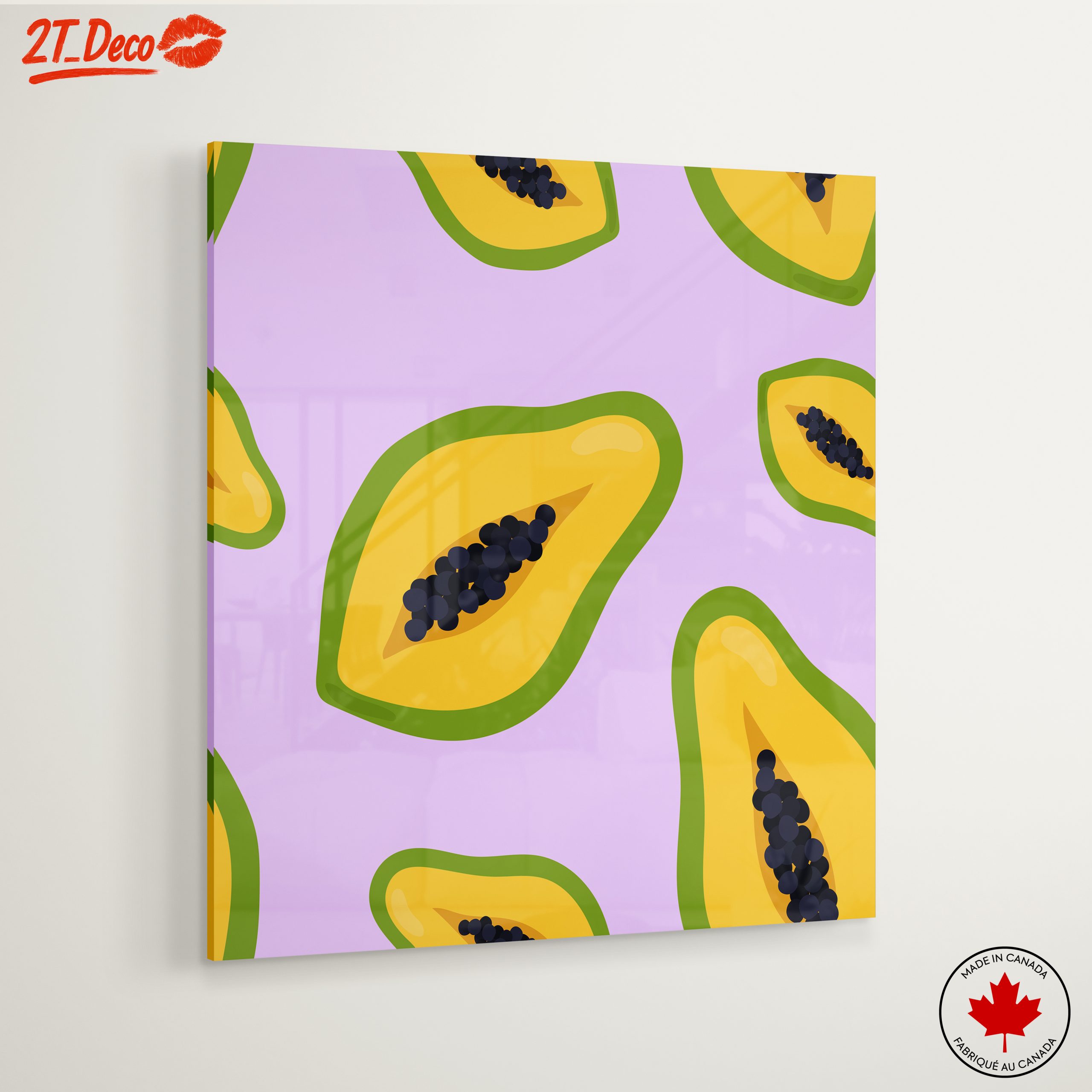 Colorful Abstract Papaya Art - Image 6