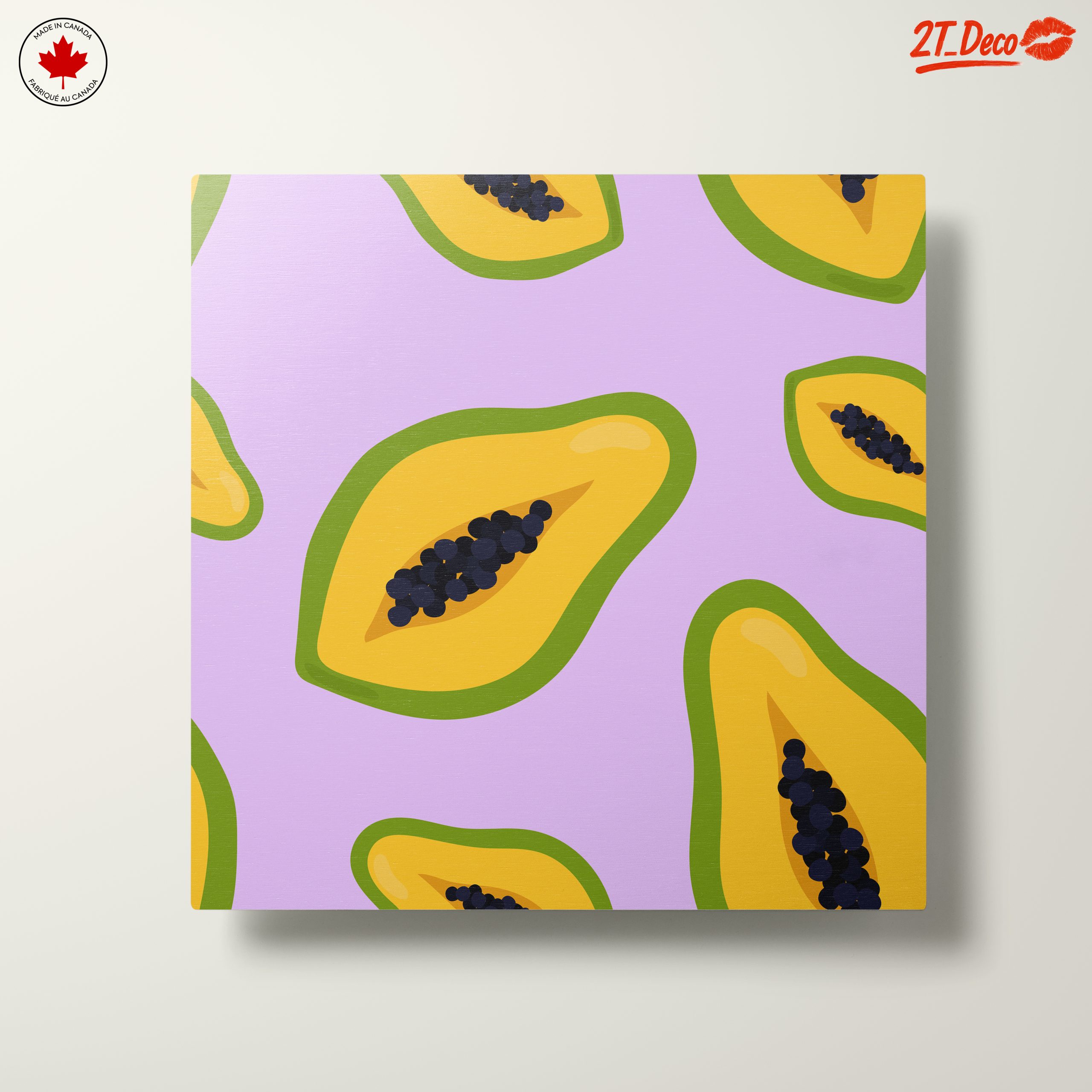 Colorful Abstract Papaya Art - Image 10