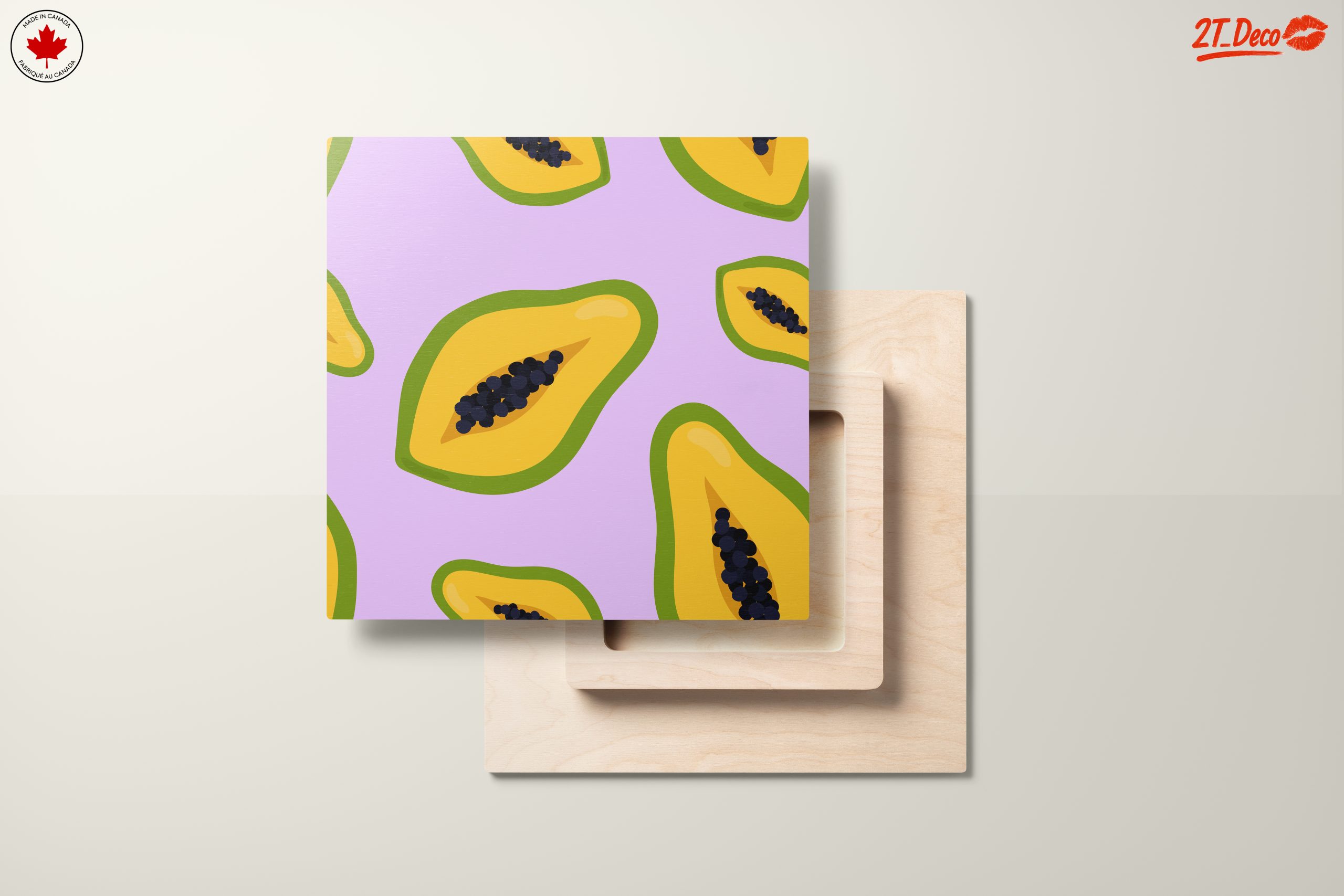 Colorful Abstract Papaya Art - Image 11